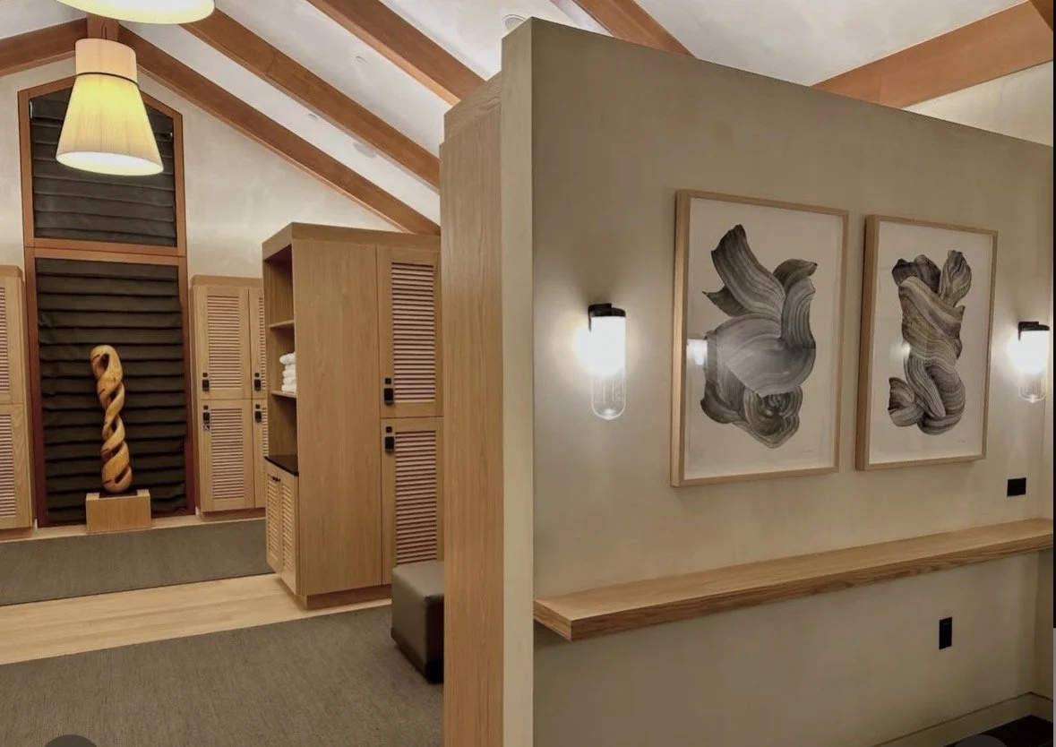 Cristina Hobbs painting installed in an interior