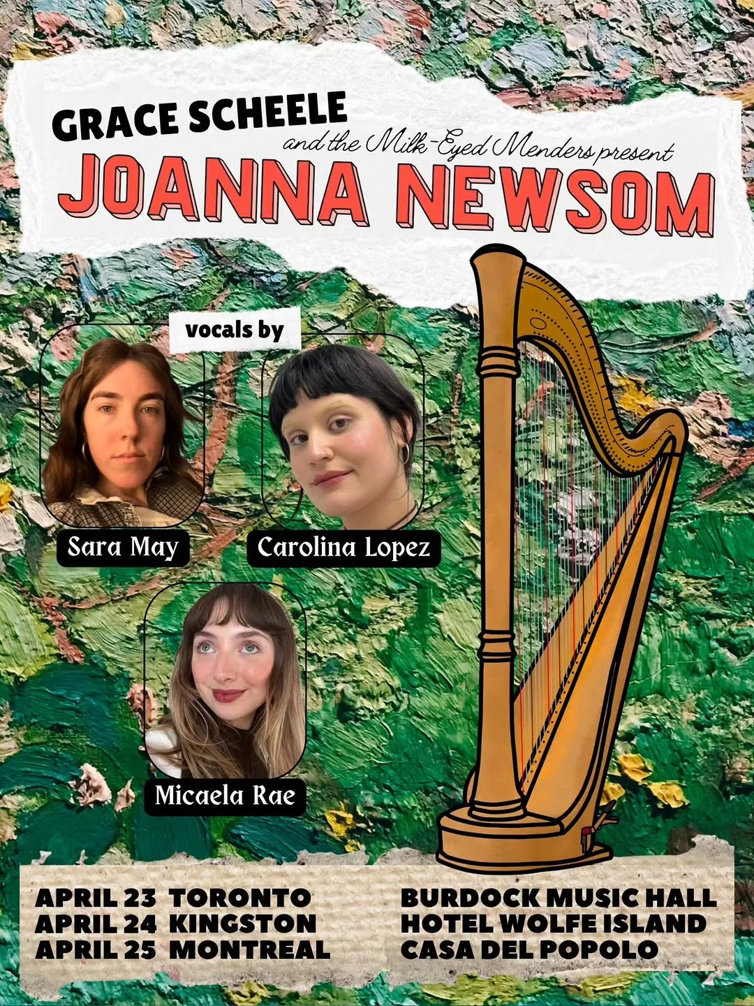 Grace Scheele and the Milk-Eyed Menders playing Joanna Newsom (Kingston)