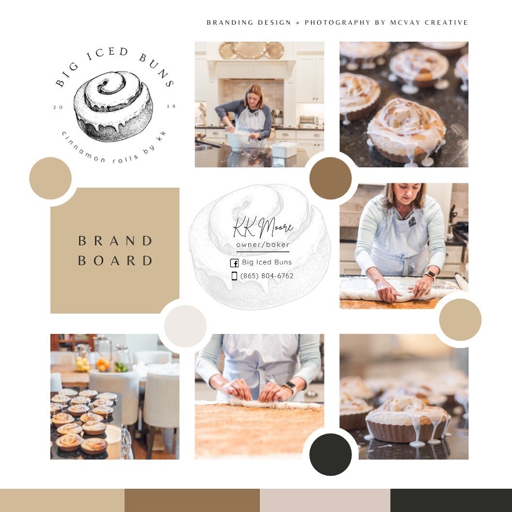New branding + photography for Big Iced Buns. 
⭐️
Owner and baker KK Moore of Big Iced Buns creates the MOST DELICIOUS cinnamon rolls!! 
⭐️
Find her on Facebook and @franklintn friends place an order! 
⭐️
@franklintn @downtownfranklintn @westhavenslc