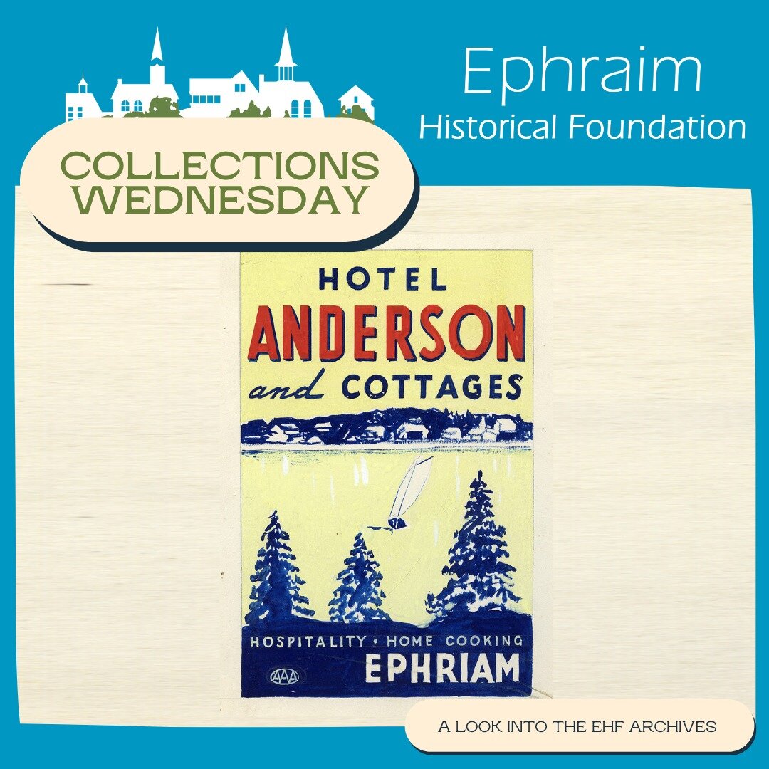 Can you spot the error in this hand-drawn draft advertisment for the Anderson Hotel and Cottages? The Anderson Hotel began right at the turn of the century in 1898, when Matilda &quot;Tille&quot; Valentine first started taking in tourists to board at