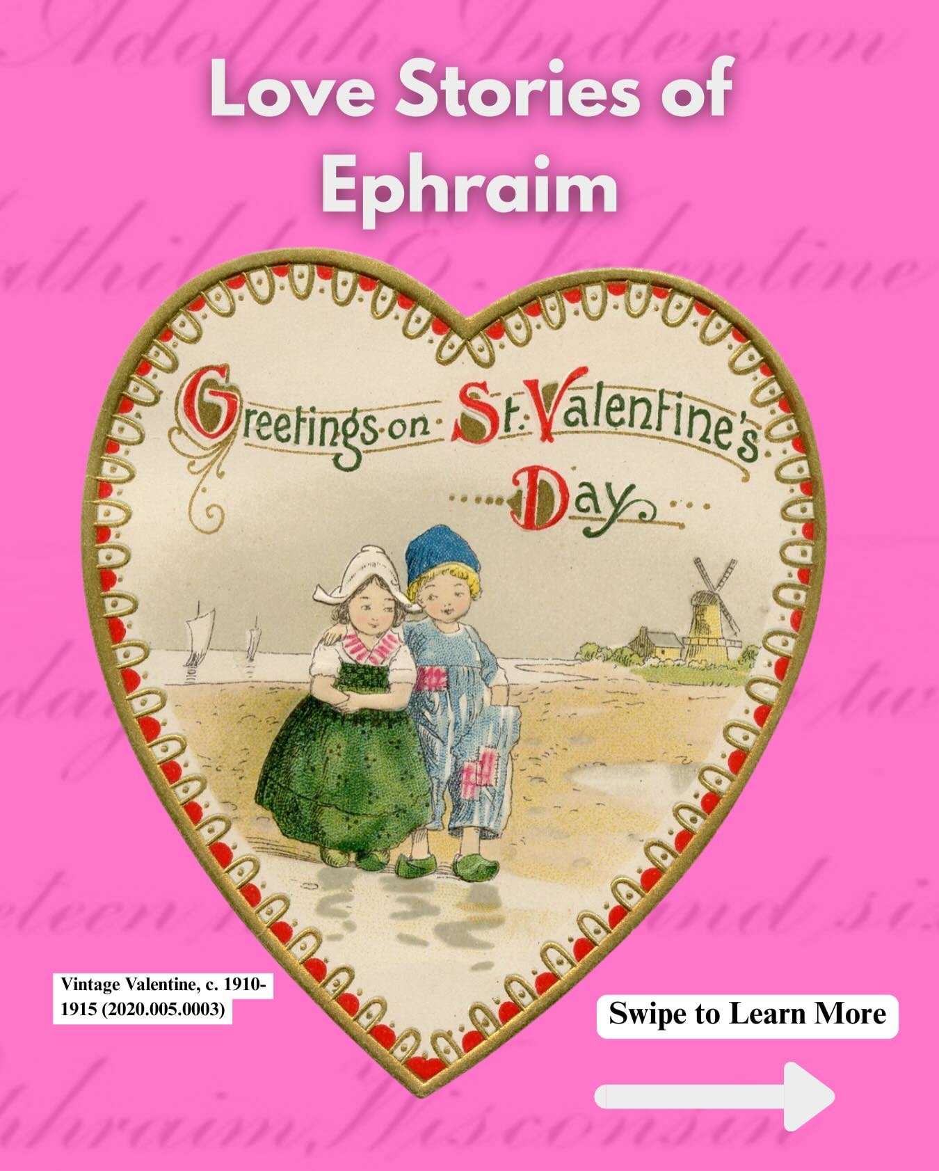 This Valentine&rsquo;s Day, step back in time with us as we celebrate the love stories of Ephraim. 💌

From elegant ceremonies to cherished keepsakes, we&rsquo;re sharing photos and artifacts from our collection that highlight the glamorous weddings 
