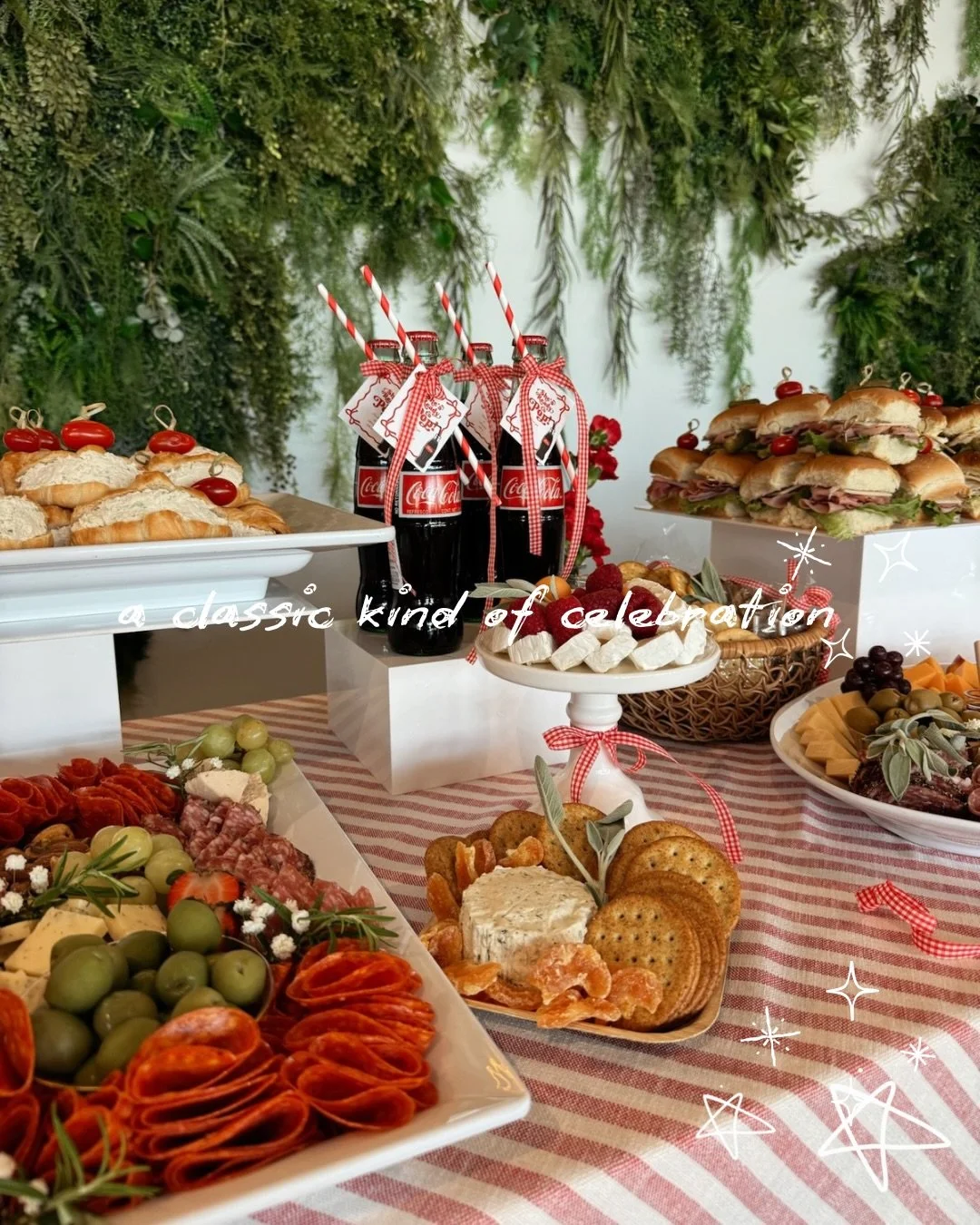she&rsquo;s ready to POP!🥤✨ 

we&rsquo;re bubbling with excitement for a little one to come who is already so loved 💫

visit gather30a.com to book your event!

baby shower, soon to be mama, charcuterie themed events, Coca Cola party, gather and gra
