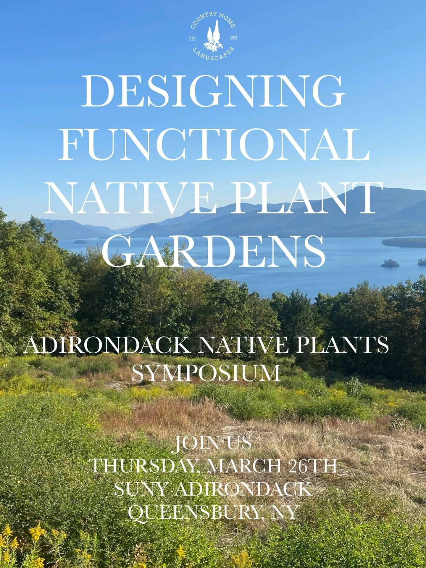 We&rsquo;re excited to share that we will be speaking at the Native Plant Symposium March 26th🌿

Our talk is about something we love: How to analyze a site, design with native plants, and actually install a thriving landscape. 

Have you ever wonder