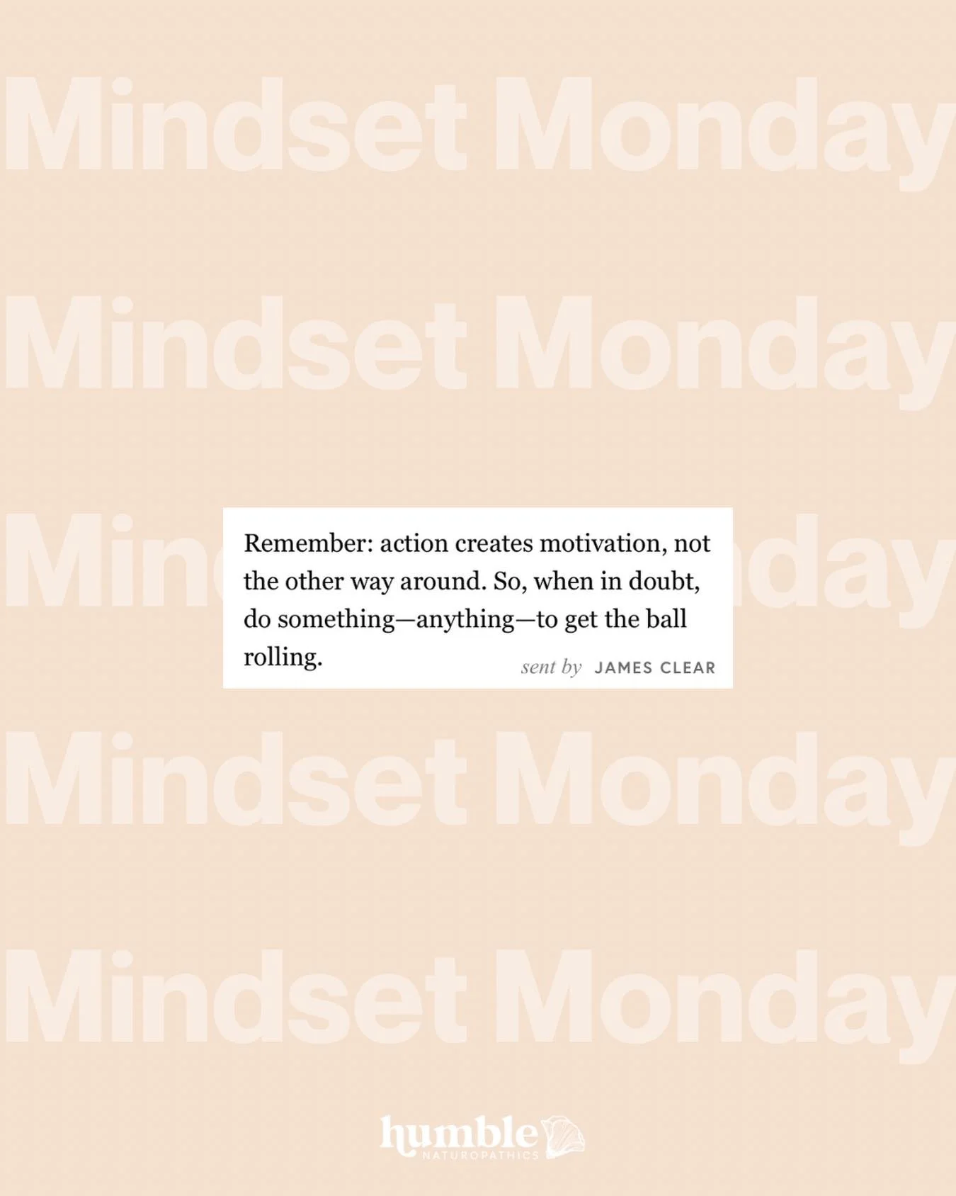 Stop overthinking it&hellip; do something, anything! Just start 🧡

#mindsetmonday #jamesclear