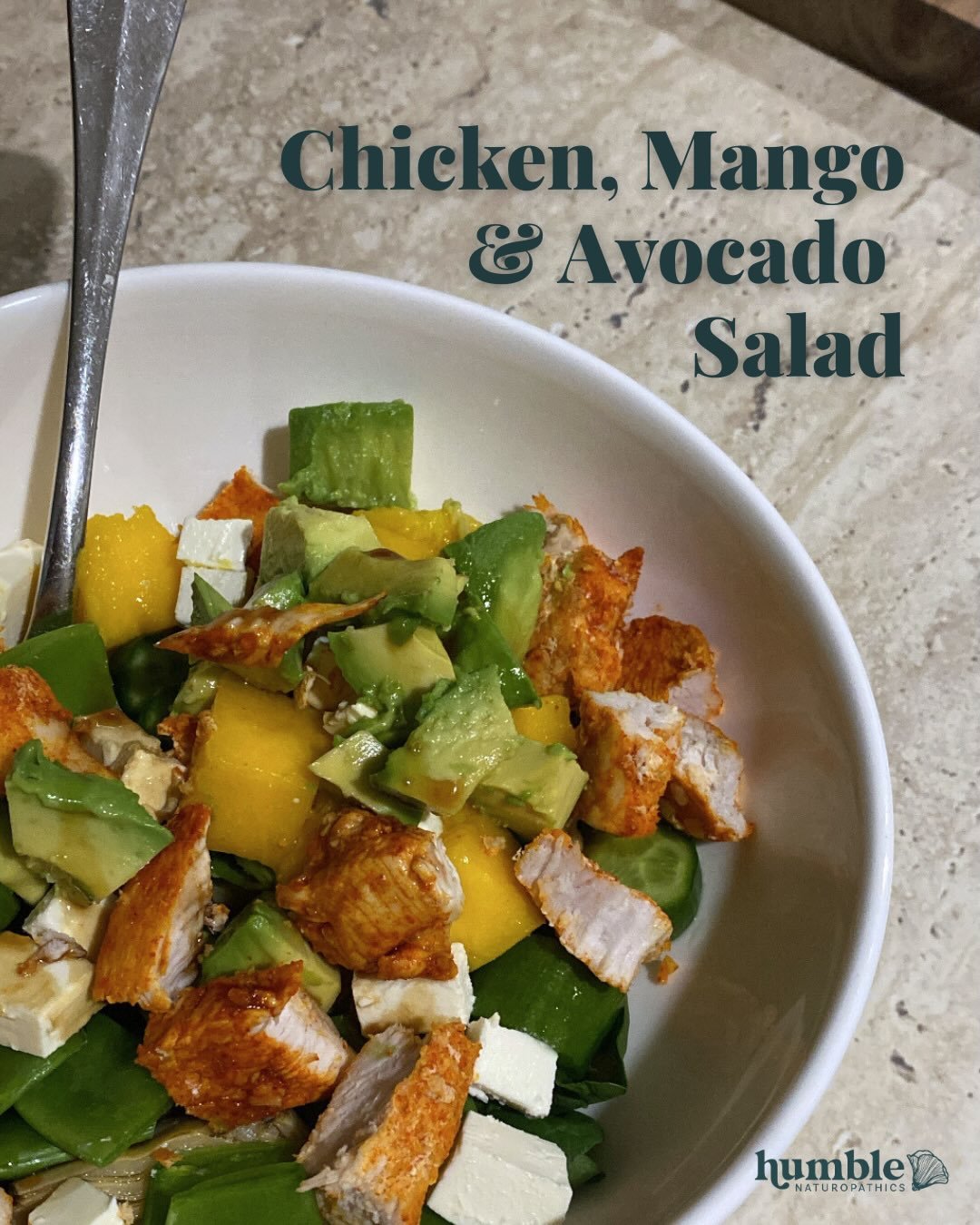 Friday food drop coming in hot🔥

This is just summer in a bowl! Lots of crunch and the contrast of mango and feta - I was so happy with myself when I threw this together one night! 

Another winner using @mingleseasoning peri peri roast or rub 🤤

I