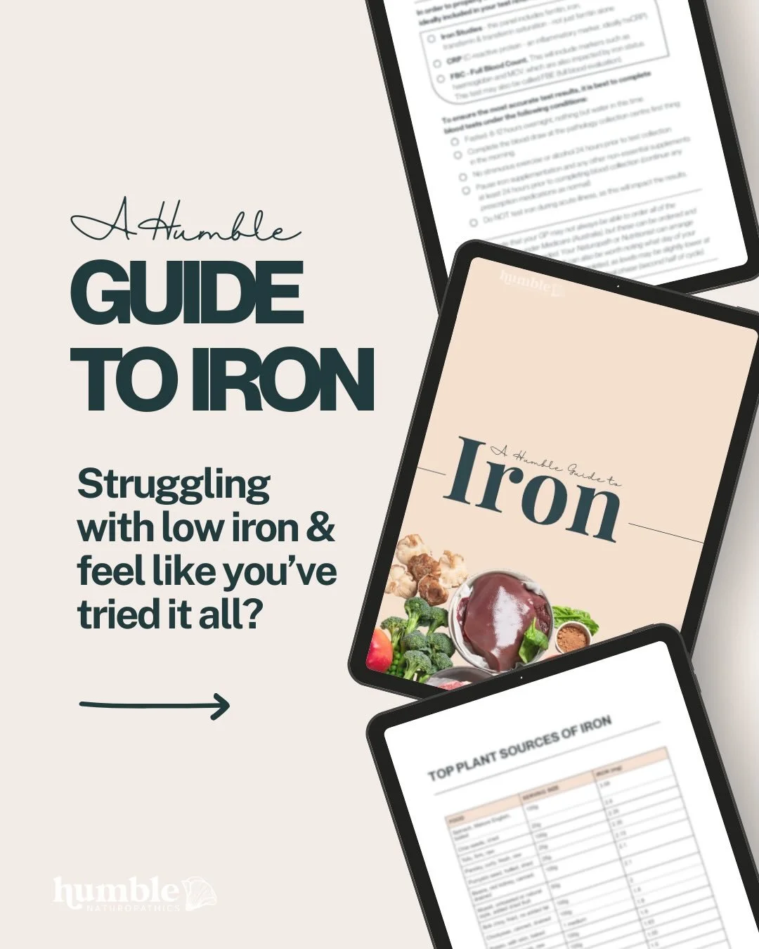 COMMENT &lsquo;IRON&rsquo; to get yours 🔥

Here&rsquo;s the thing with chronic iron deficiency - it results in low haemoglobin &amp; myoglobin and therefore low circulating oxygen levels in your body.&nbsp;

This is why you can&rsquo;t think straigh