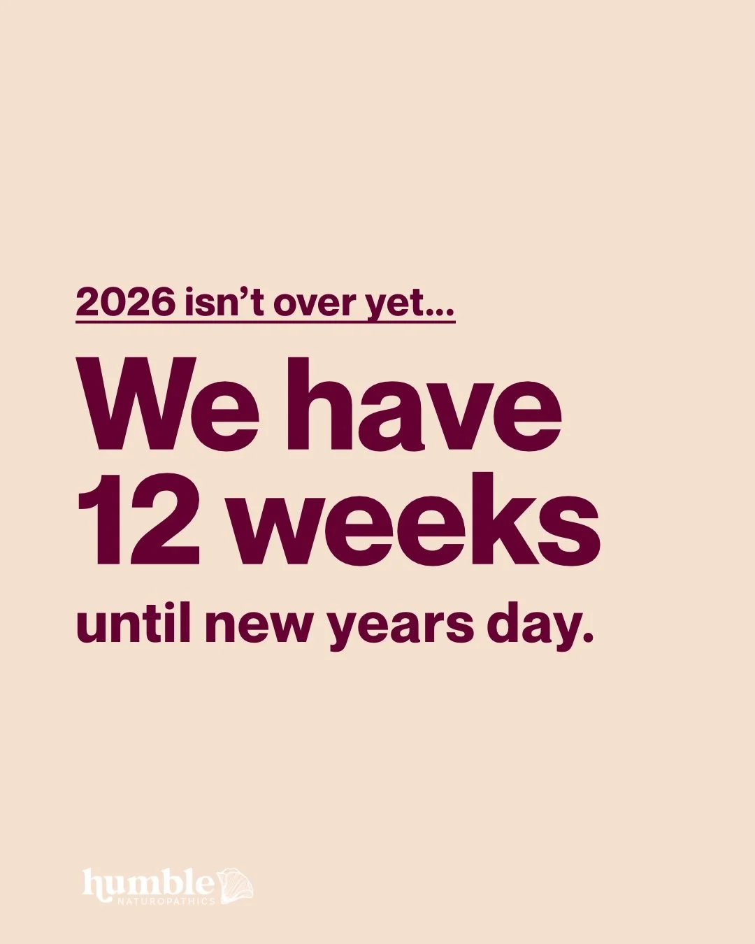 Dare you to check your screen time and then read that last slide again 🫣

We really are what we repeat&hellip; and we still have 12 weeks of opportunity for 2026! I don&rsquo;t know about you, but I love solid a deadline to keep me motivated - don&r