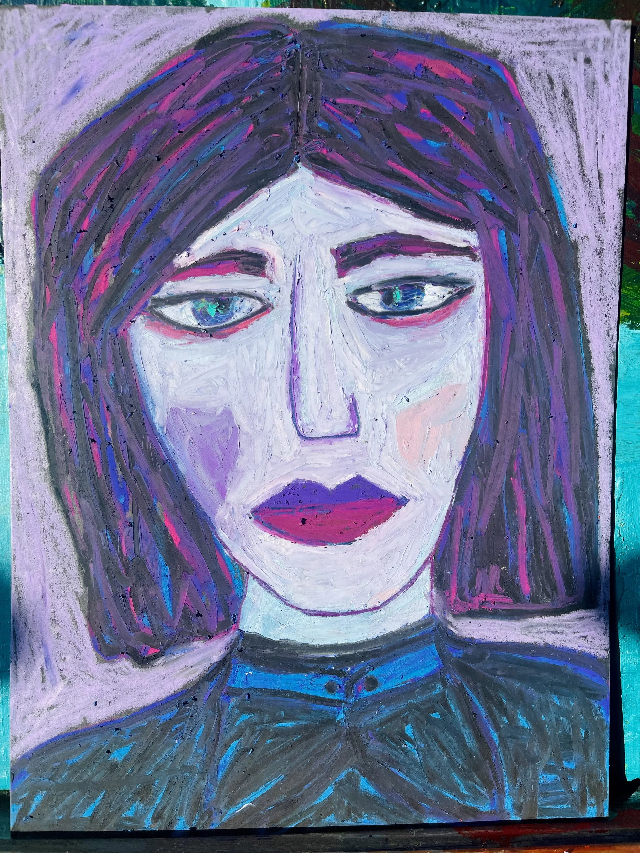 Oil Pastel  Portraits 2024