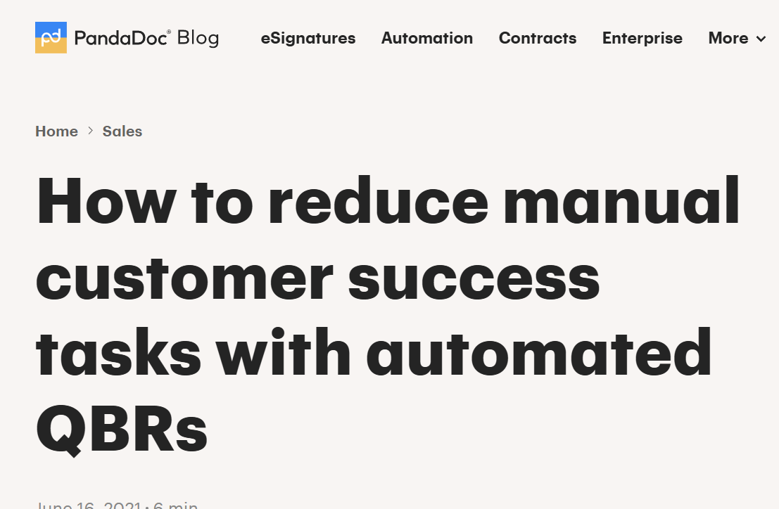 How to reduce manual customer success tasks with automated QBRs