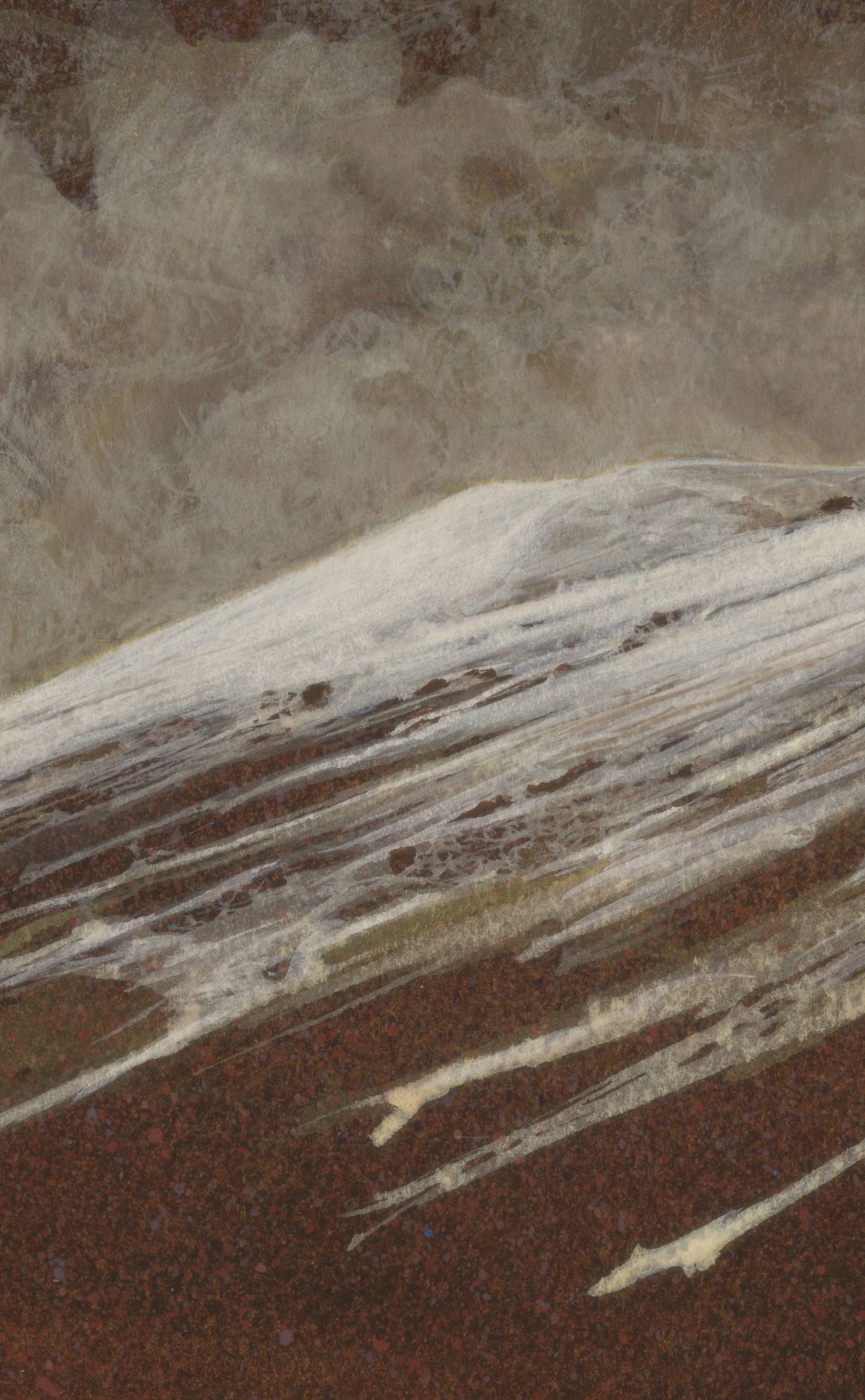 Turning Point - Watercolor and Gouache - 9x12" - detail