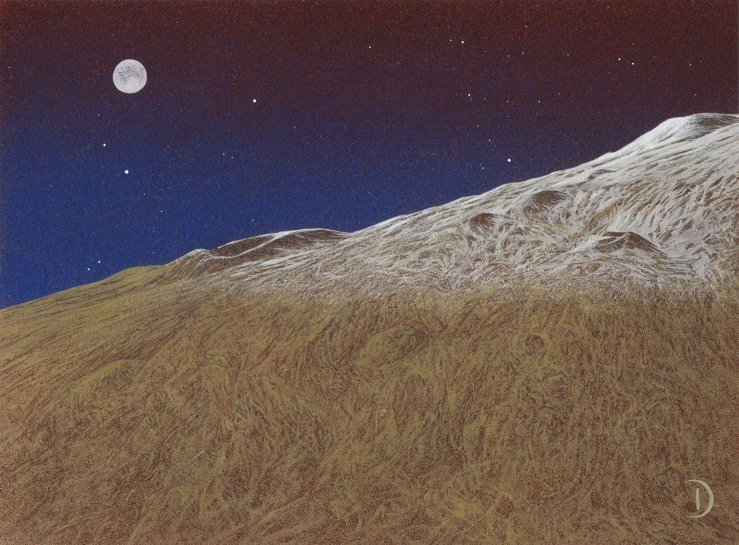 Great Voice In The Night - Watercolor and Gouache, 2025