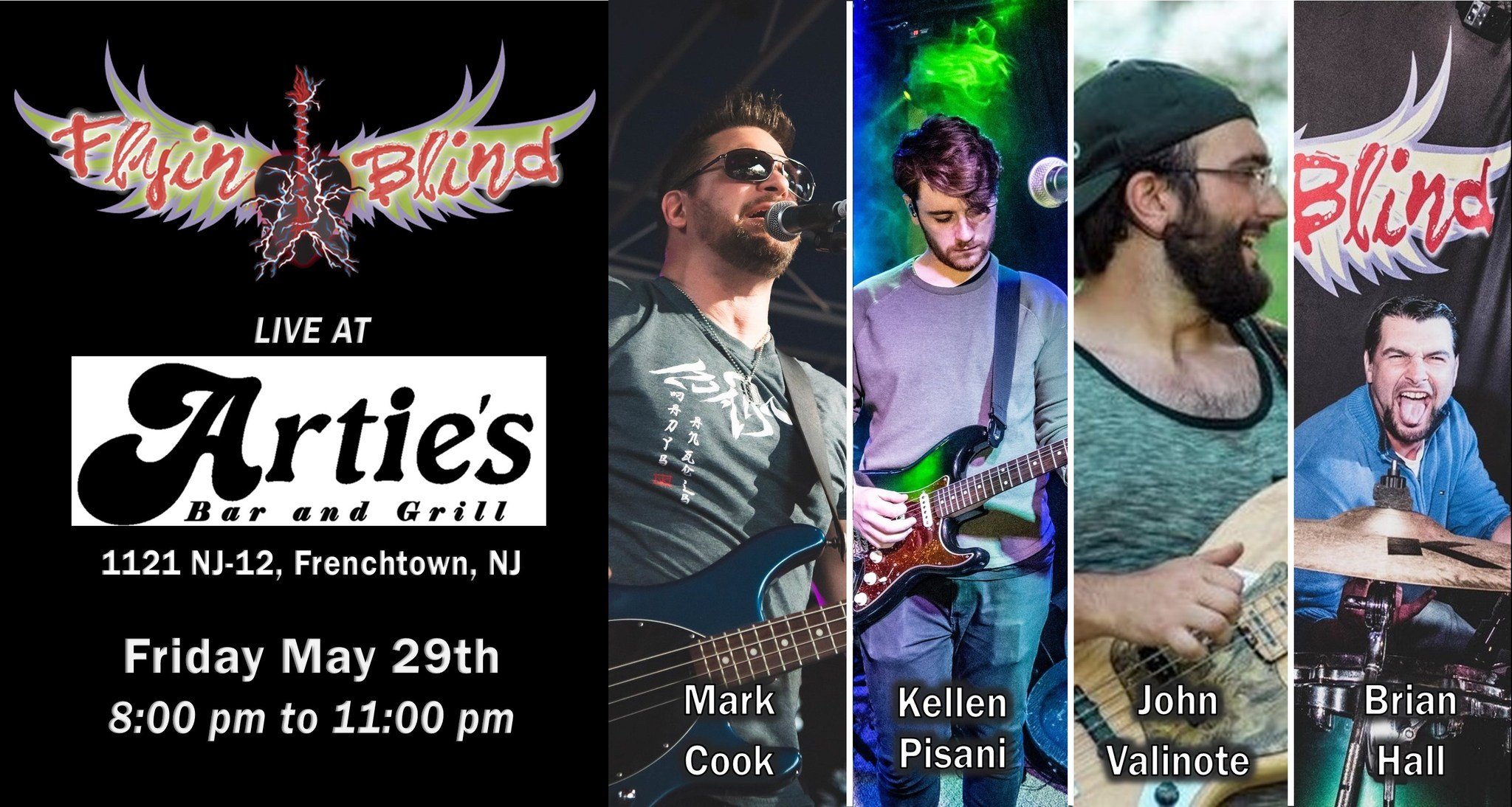 FLYING BLIND debuts at ARTIES - Great Covers that you love 