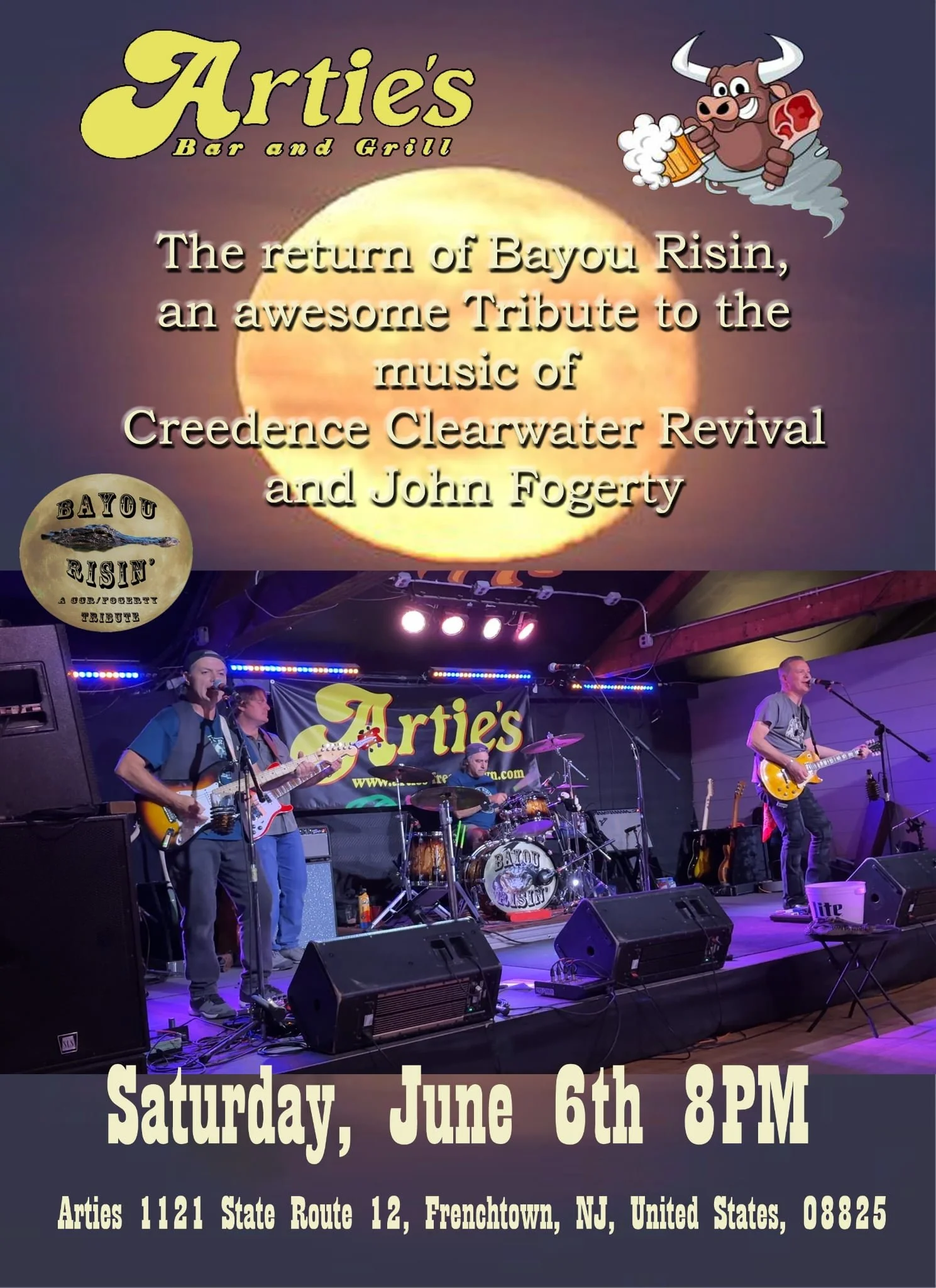 BAYOU RISIN - CREEDANCE CLEARWATER tribute
