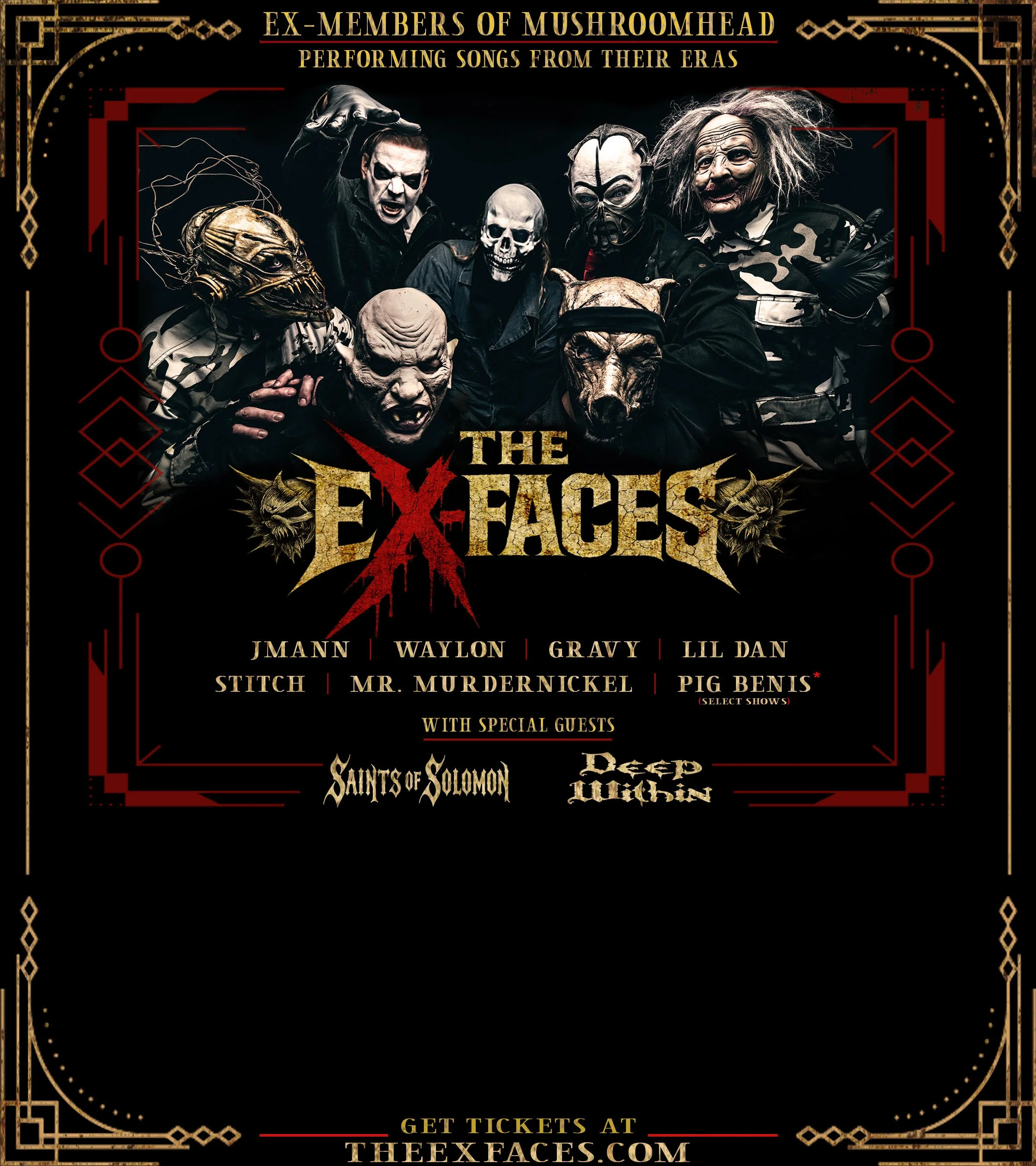 X FACES featuring members of MUSHROOMHEAD live at Arties 