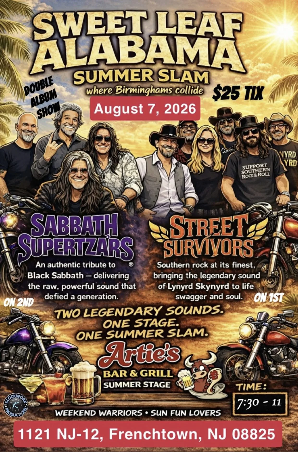 SWEET LEAF ALABAMA - SABBATH and SKYNYRD one night! 