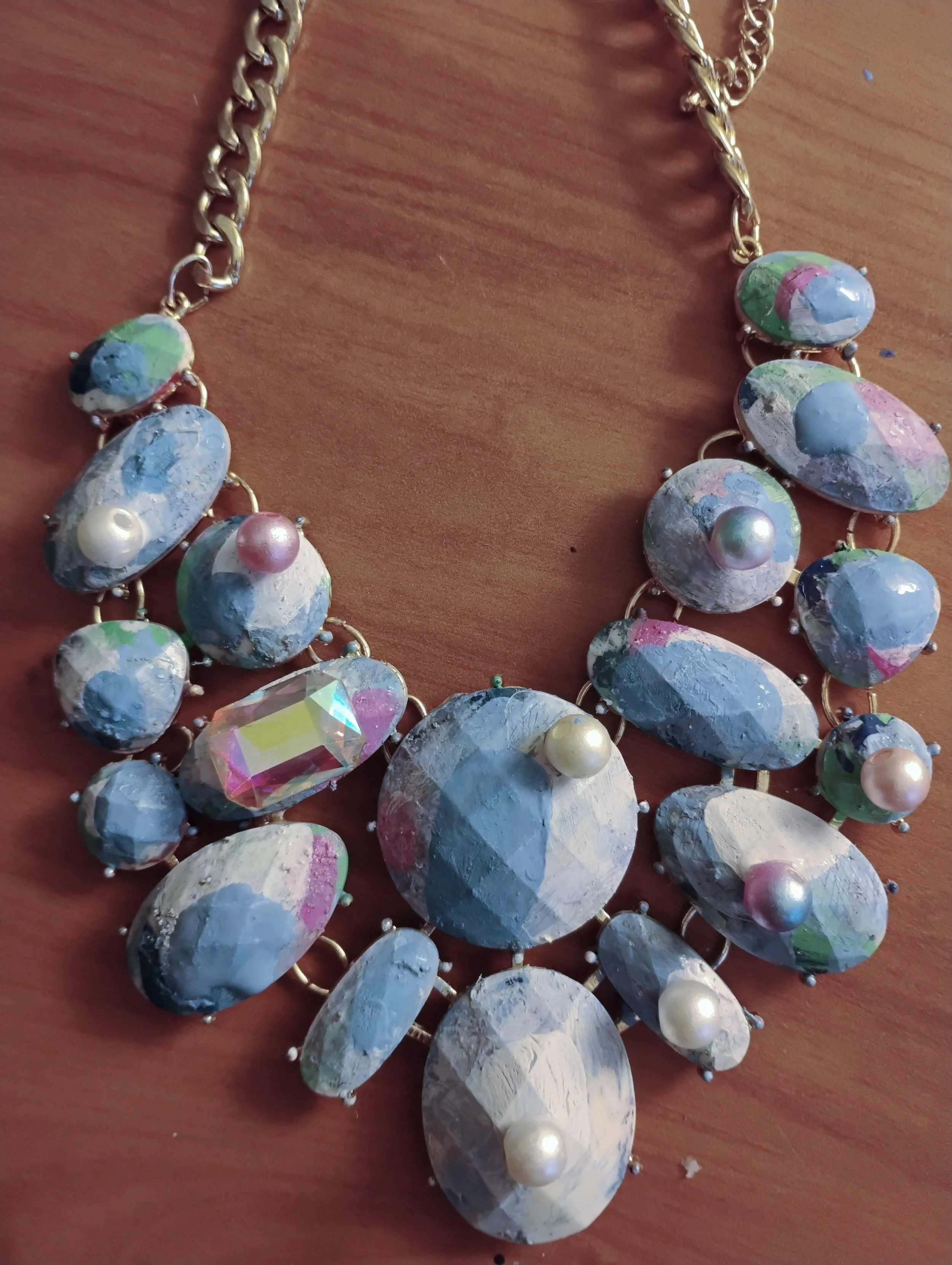 Hand-painted necklace