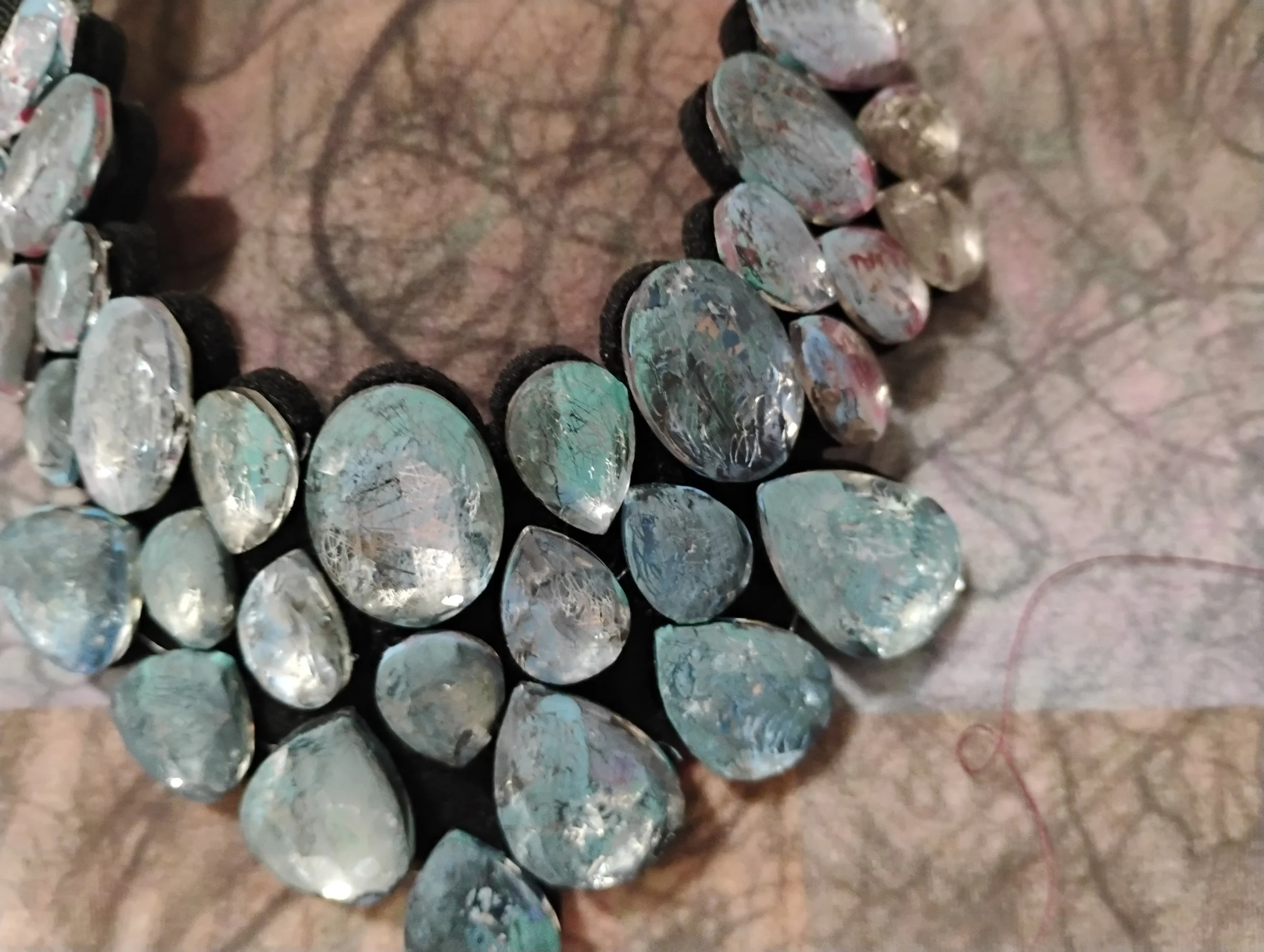 Hand-painted necklace