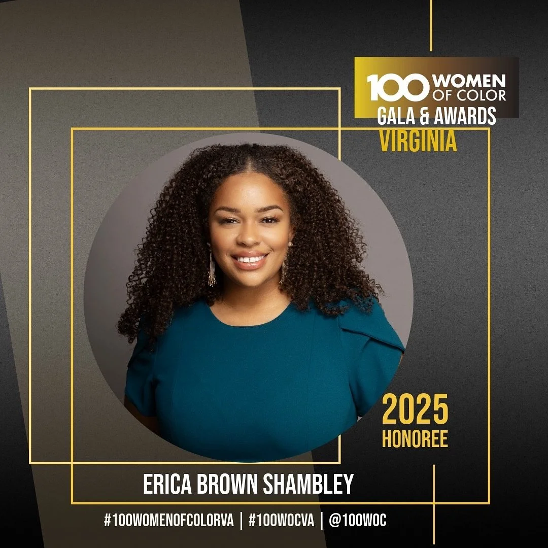 Congratulations to our CEO, Erica Shambley! @mostly.erica 
We’re proud to share that Erica has been selected as an honoree for the Inaugural 100 Women of Color Gala & Awards happening this Friday, October 24, at The Hippodrome in Richmond,