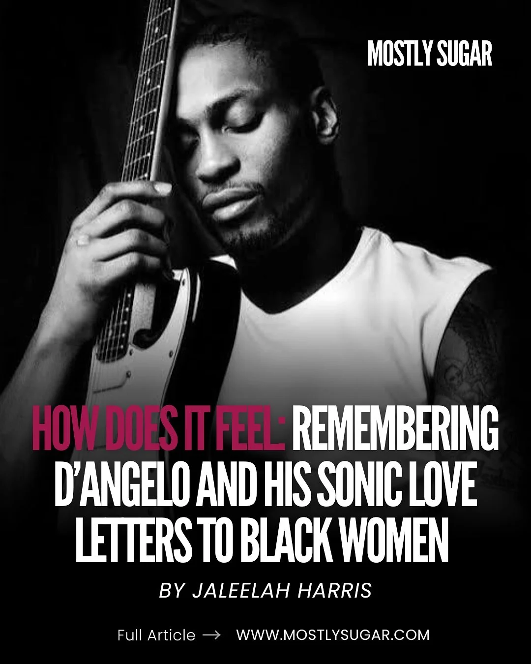 How does it feel? 
Our latest feature by Jaleelah Harris (@jaleelahh) explores the timeless intimacy of D’Angelo’s music — the way his voice gave Black women permission to feel, to be soft, to be seen.
Through personal memory and