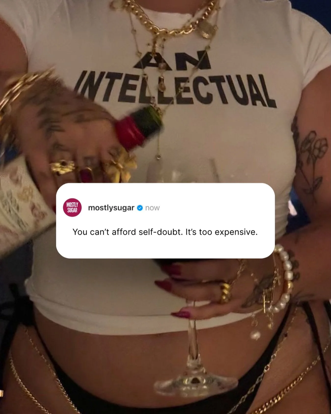 Self doubt is way too expensive. We&rsquo;re shooting all shots this year.

#motivational #baddie #discover