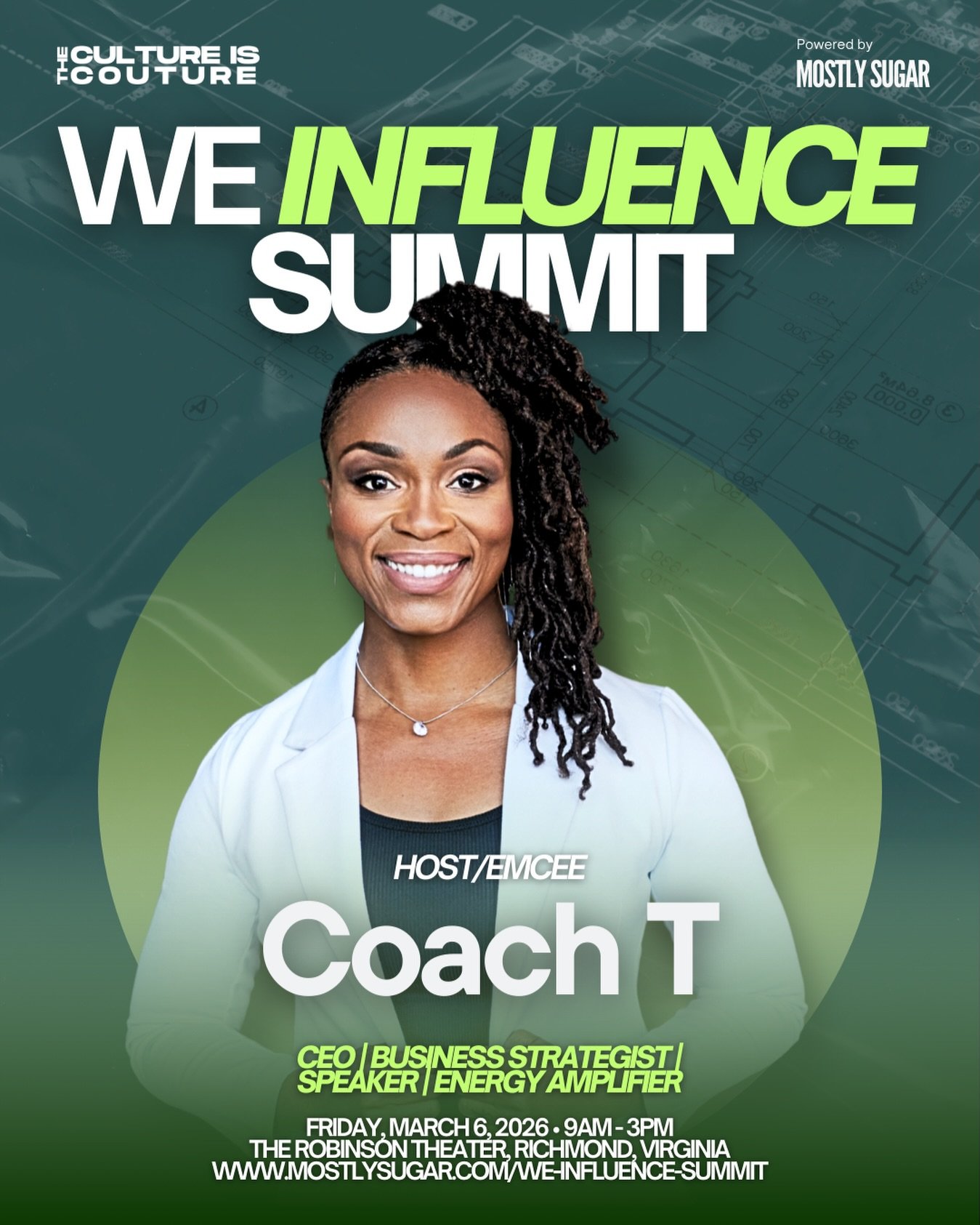 Energy sets the tone. And this one? It&rsquo;s unmatched.

We&rsquo;re proud to introduce Coach T (@coacht_fyt2live ) as the official Host and Emcee of the We Influence Summit.

CEO. Business Strategist. Speaker. Energy Amplifier.

With more than 20 