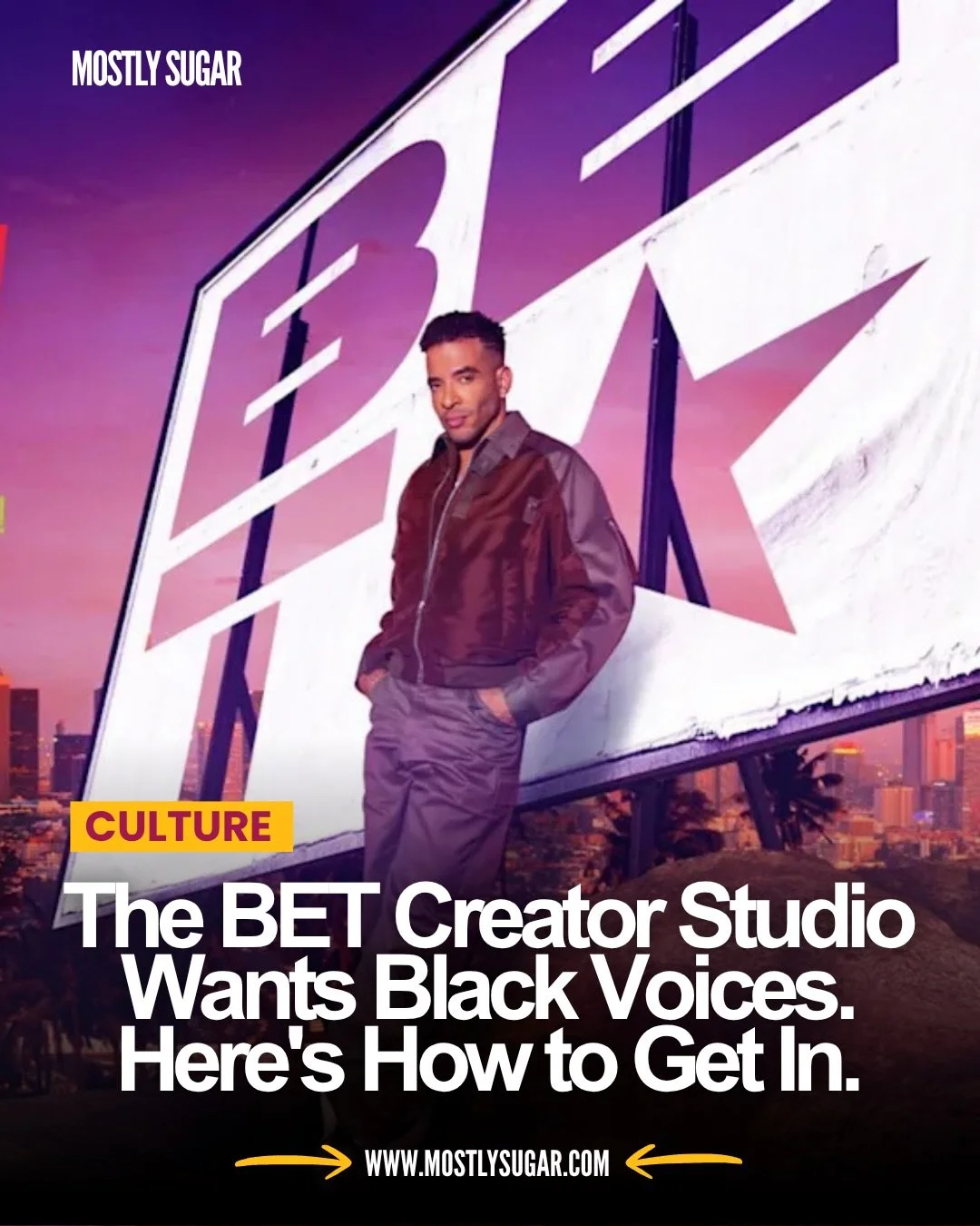 The BET Creator Studio (@bet) is pairing emerging and established Black voices with real distribution, real resources, and the full weight of the BET brand behind them. No more building the plane while flying it solo.

And leading the charge as the f