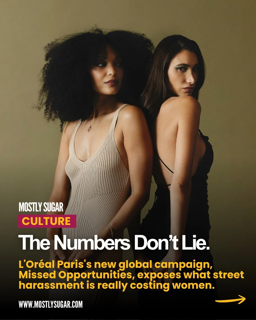 The numbers don&rsquo;t lie&mdash;and neither do women&rsquo;s experiences.

80% of women have experienced harassment in public spaces. 87% change how they move just to feel safe.
1 in 2 have missed out on opportunities because of it.

L&rsquo;Or&eac