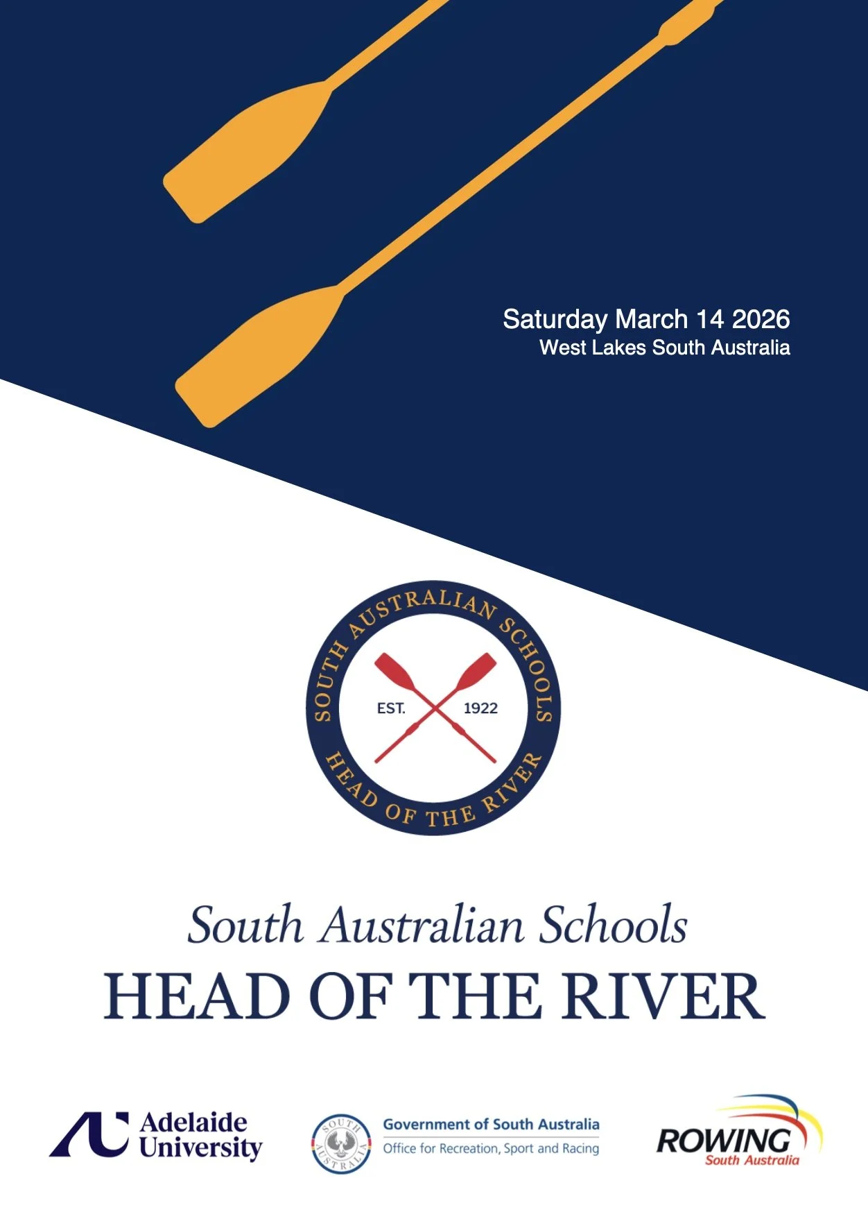 South Australian Schools Head of the River Official Program | 2026
