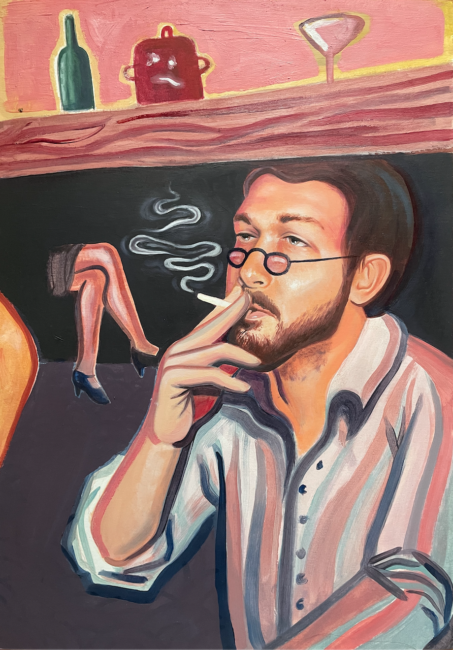 Das Elend der sozialen Verpflichtung  /
Oil on paper
30 x 42cm