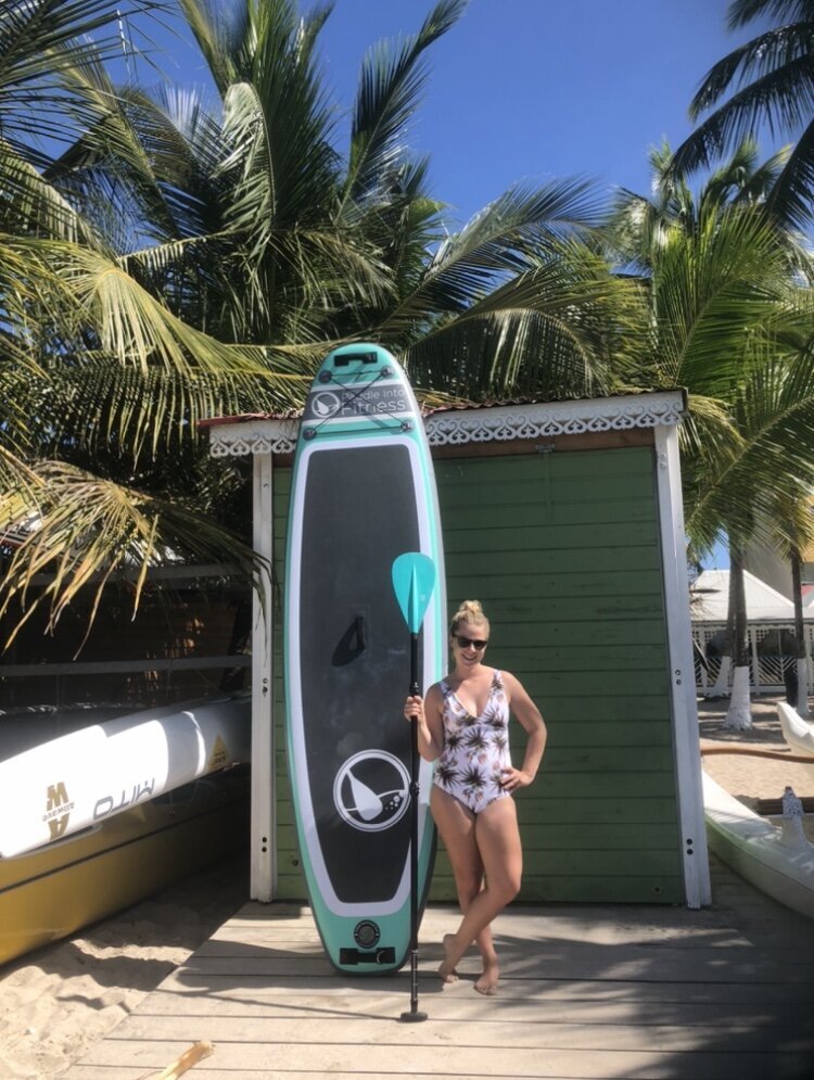 Paddle Into Fitness was hired to run a private training on a yacht in Guadalupe in the French Caribbean Islands over Christmas. What a fun way to escape the snow!