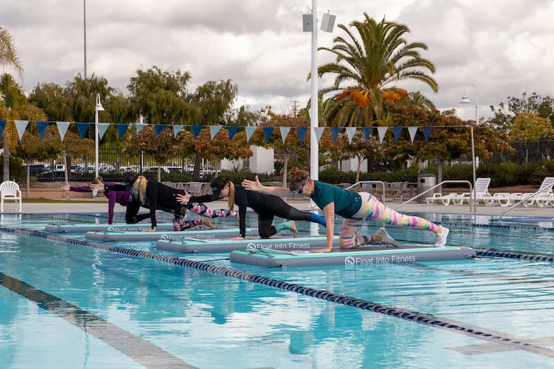 Pool Float Pilates Aquatic Pool Fitness & Yoga Certifications. Learn how to teach yoga ...