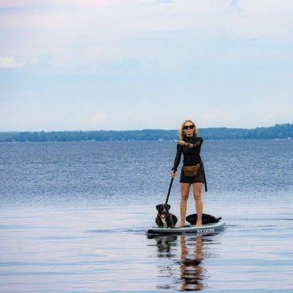 Check out Master Trainer Gudren of Toronto, Canada paddling with her pup! She runs WSUP Toronto out of Kew Beach, and is available for SUP Yoga, Boot Camps, Family Classes and Pet Paddleboarding. ⁠
⁠
#standuppaddleboard #SUPcanada