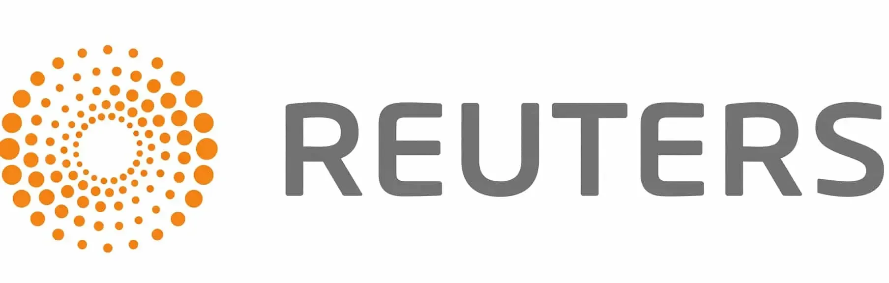 Reuters logo with orange dotted circular design.