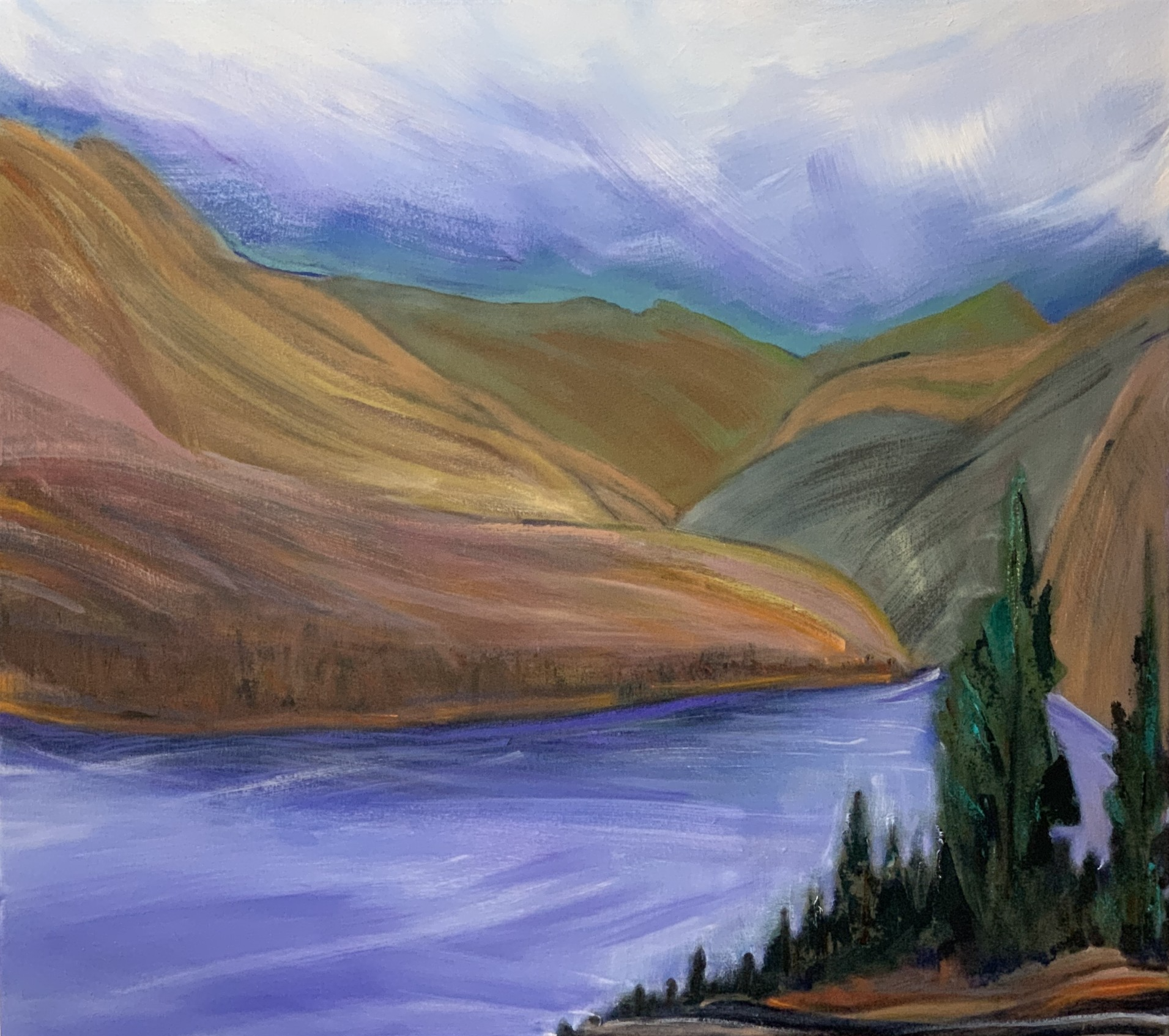 Lake in the Mountains oilc 2023-24  SOLD