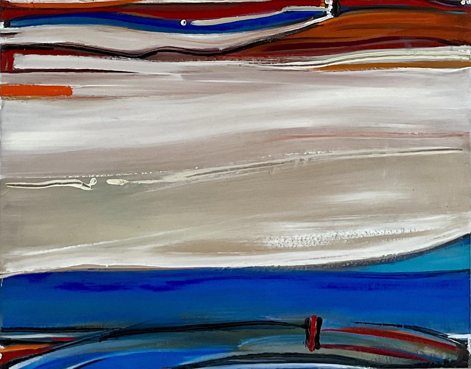 Peaceful Being #3 oilc 2026 22x28x1.5in