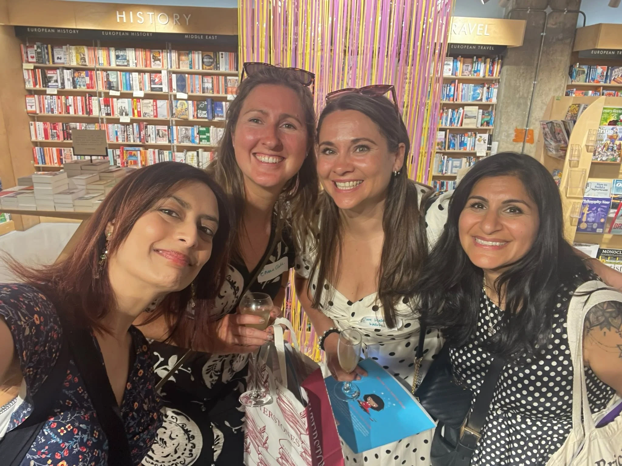 Children's Author and Illustrator Emma Clarke attending Tom Percival's book launch.