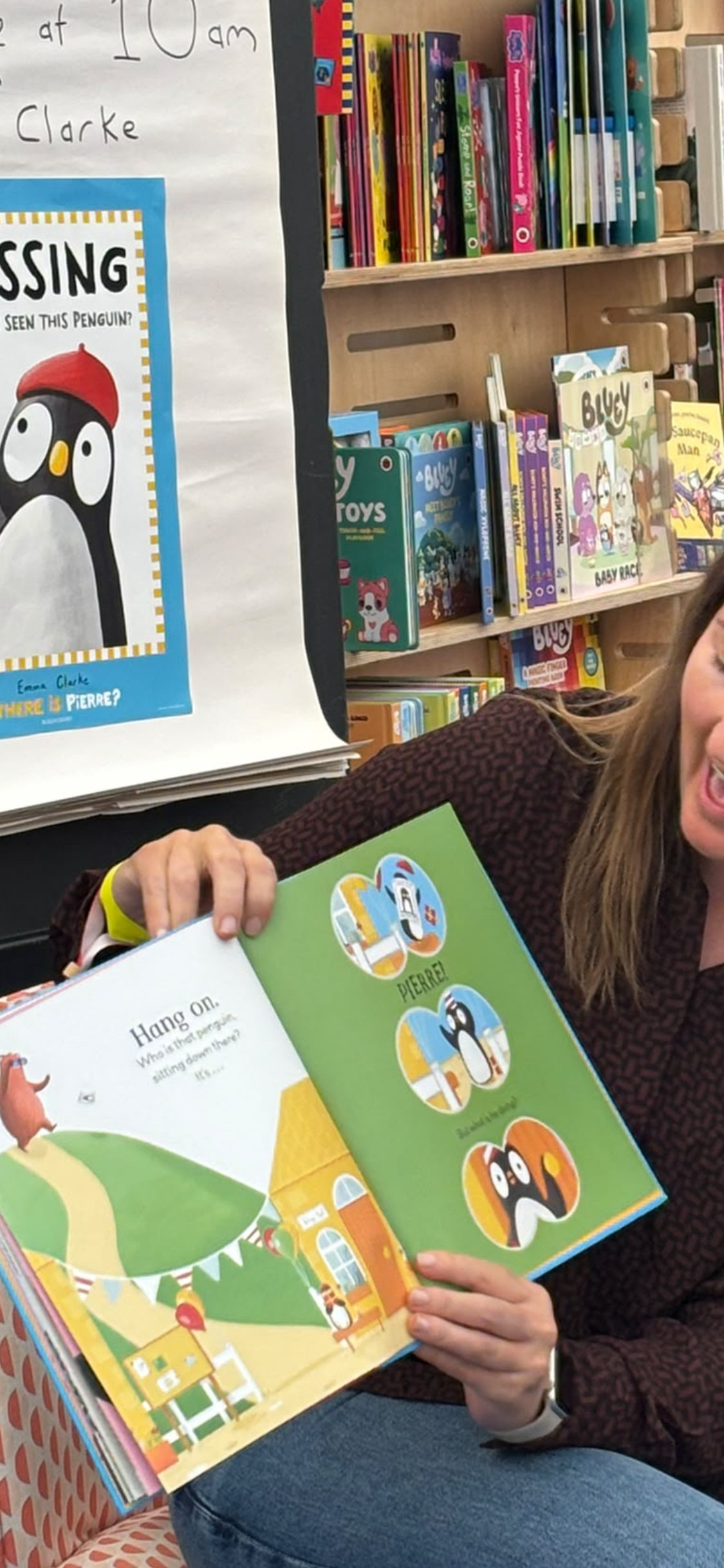 Children's Author and Illustrator Emma Clarke reading 'Where is Pierre?'