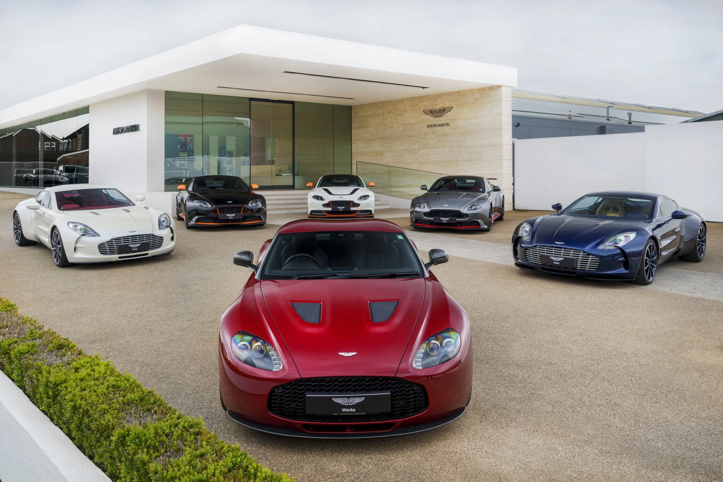 Rare Collection of Aston Martins Gather at Works Factory