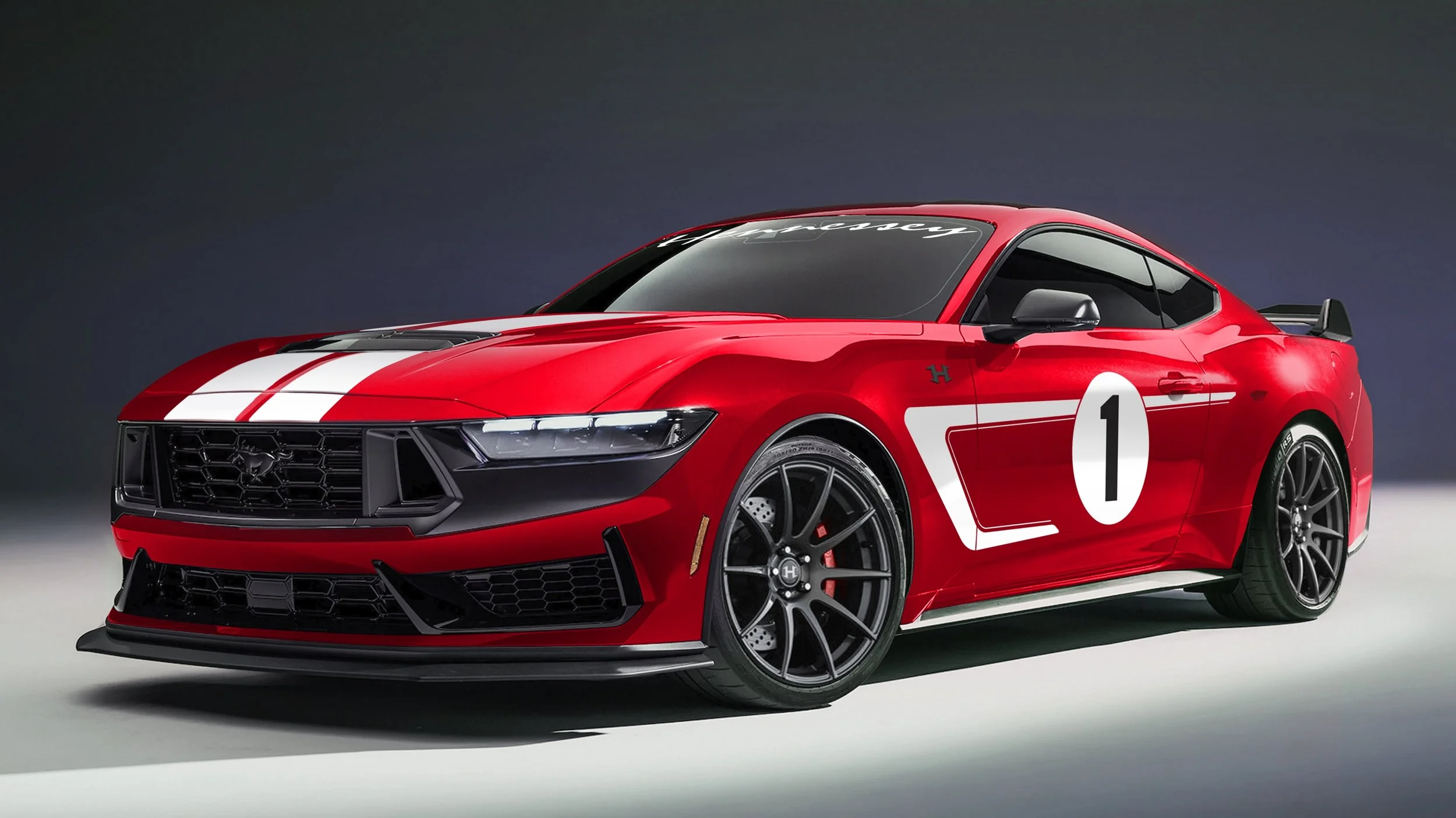 Hennessey Supercharges 2024 Ford Mustang Dark Horse