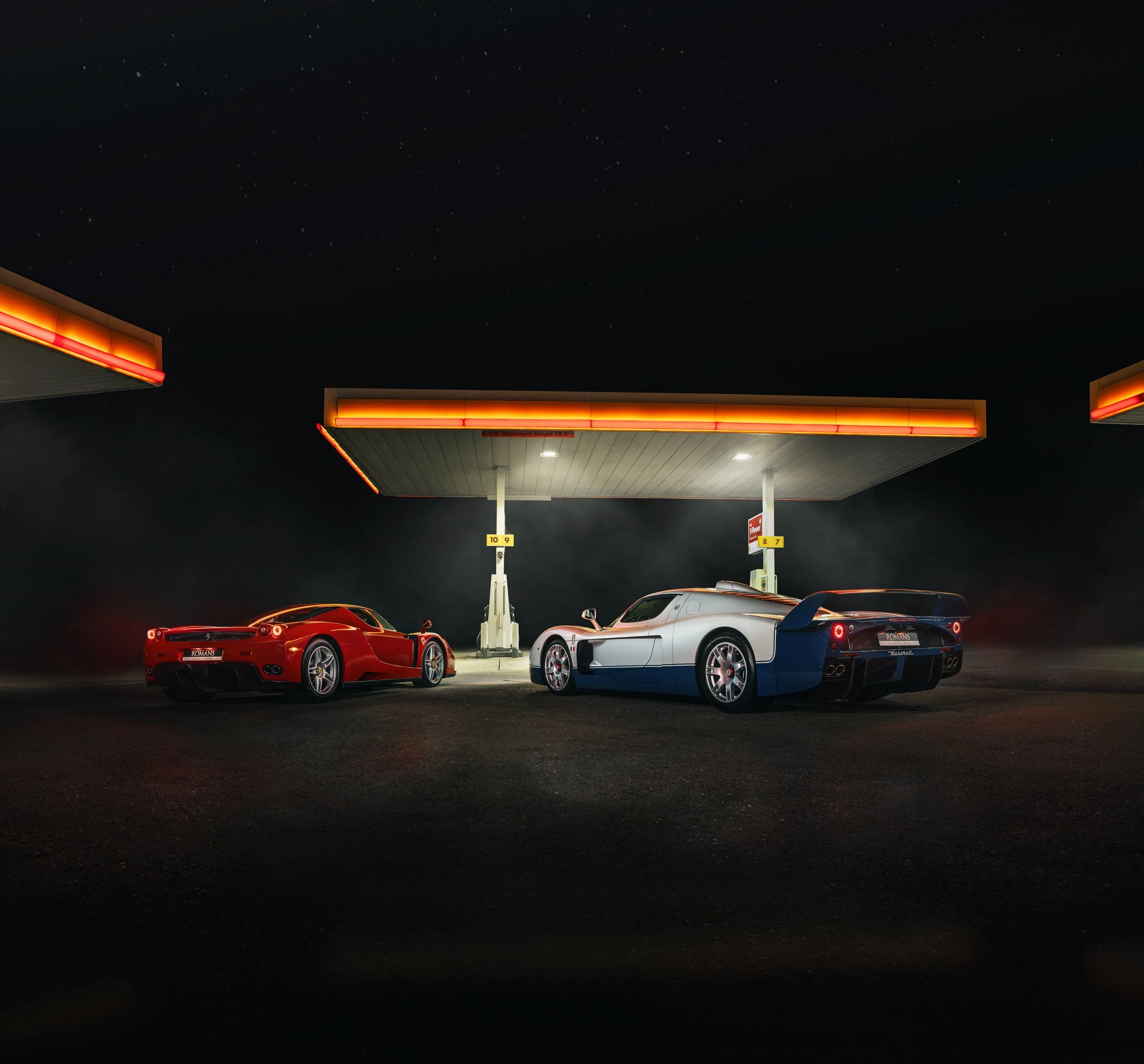 Romans International Offering Ferrari Enzo and Maserati MC12