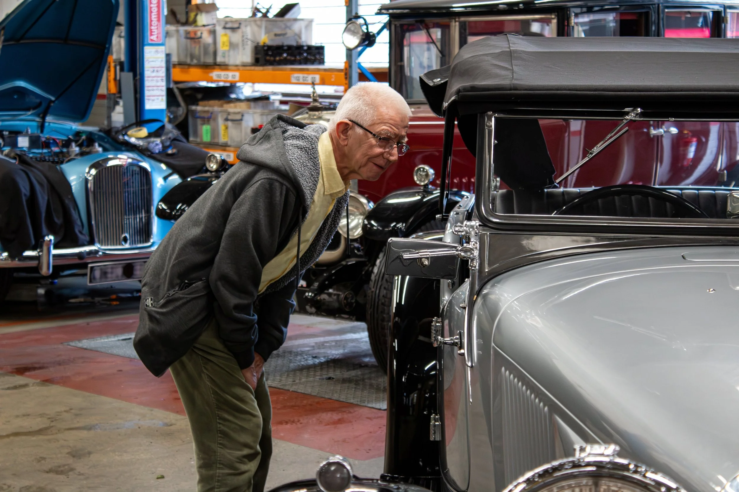 Group Member Inspects an Alvis in for Service.jpg