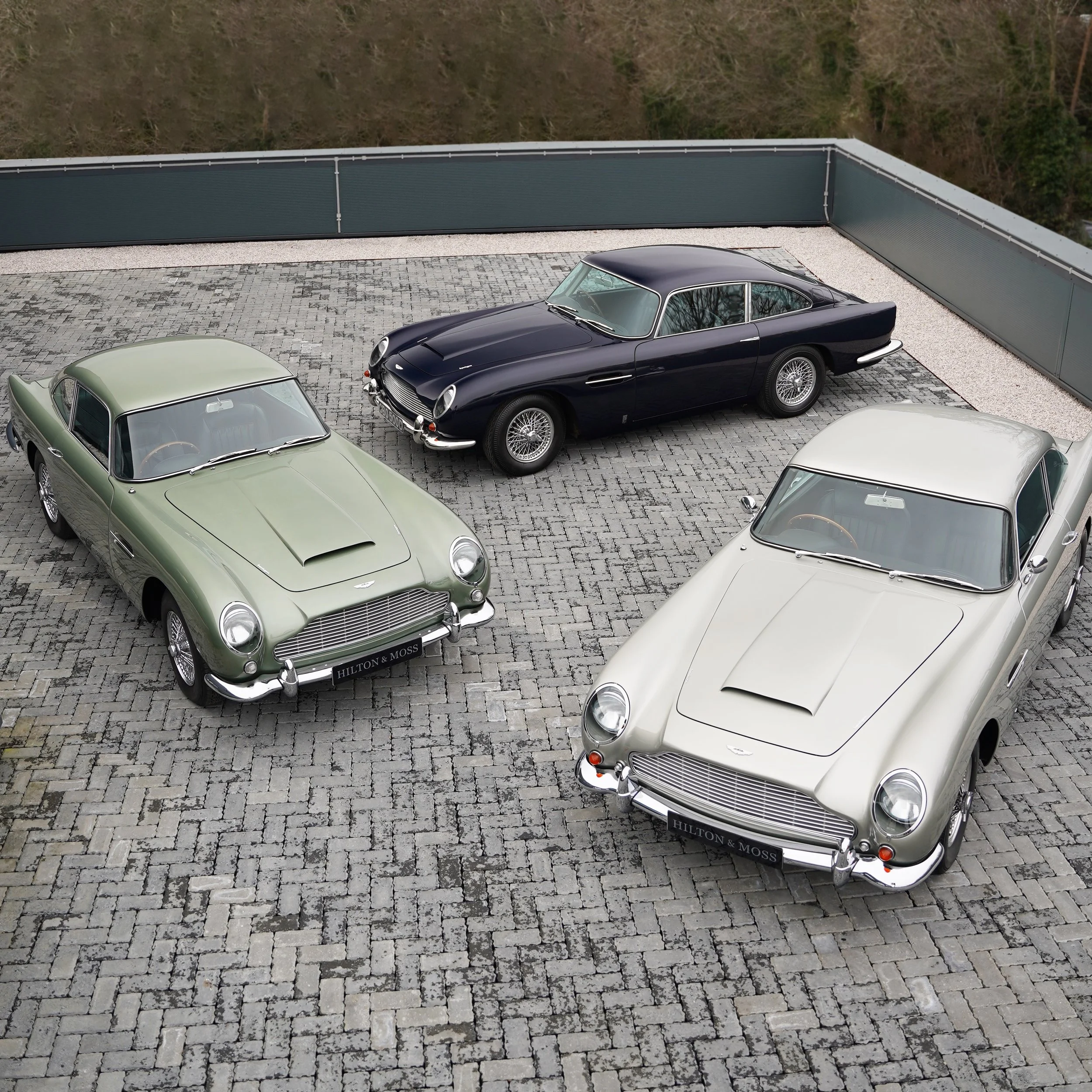 Four Aston Martin DB5 cars being sold by Hilton &amp; Moss