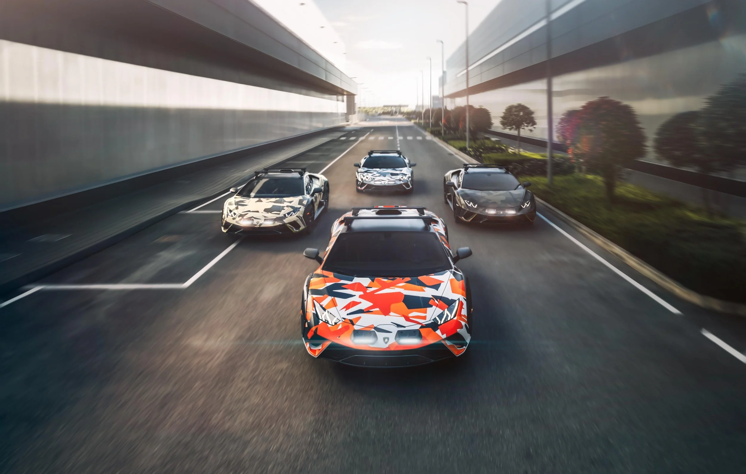 Lamborghini presents new camo Sterrato liveries 