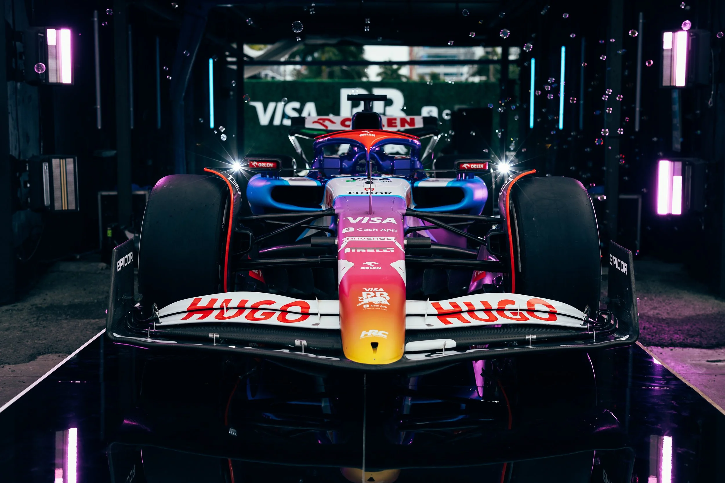 Visa Cash App RB host event in Miami to show off new livery