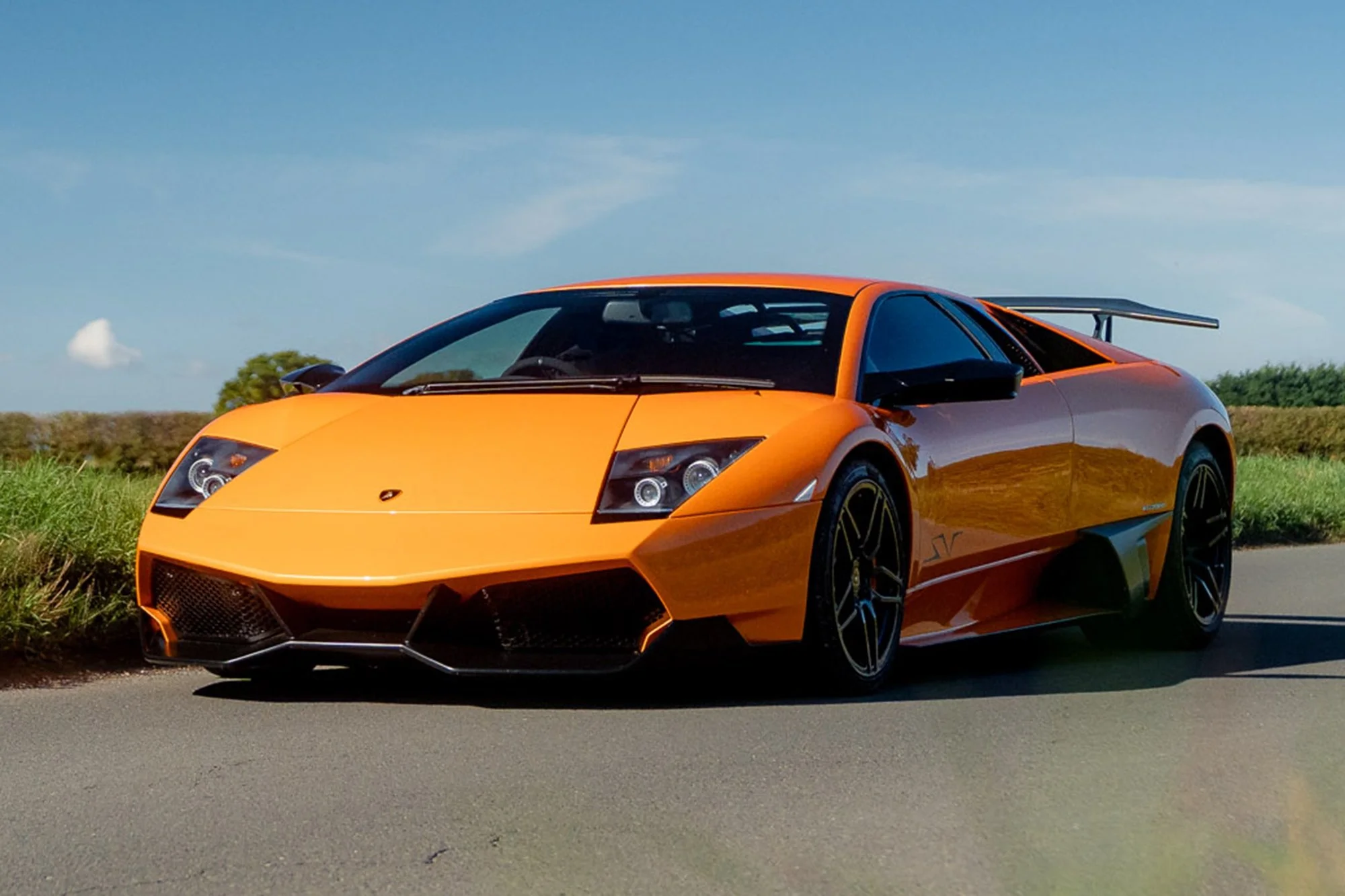 2009 Lamborghini Murciélago LP670-4 SV exterior close up.jpg