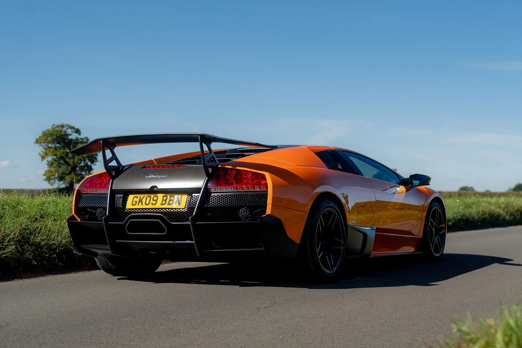 2009 Lamborghini Murciélago LP670-4 SV exterior rear.jpg
