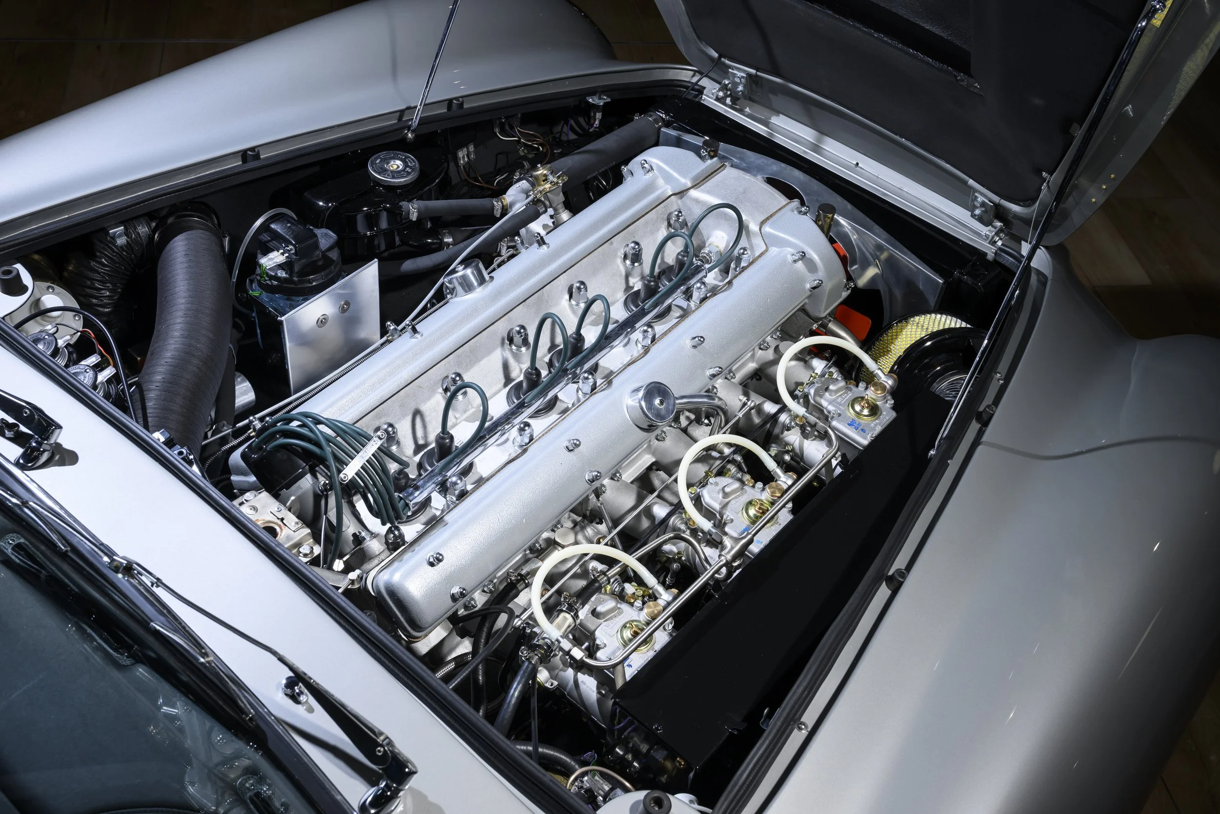 Mr and Mrs Williams' 1965 Aston Martin DB5 Vantage, post-restoration at Aston Martin Works (04).jpg