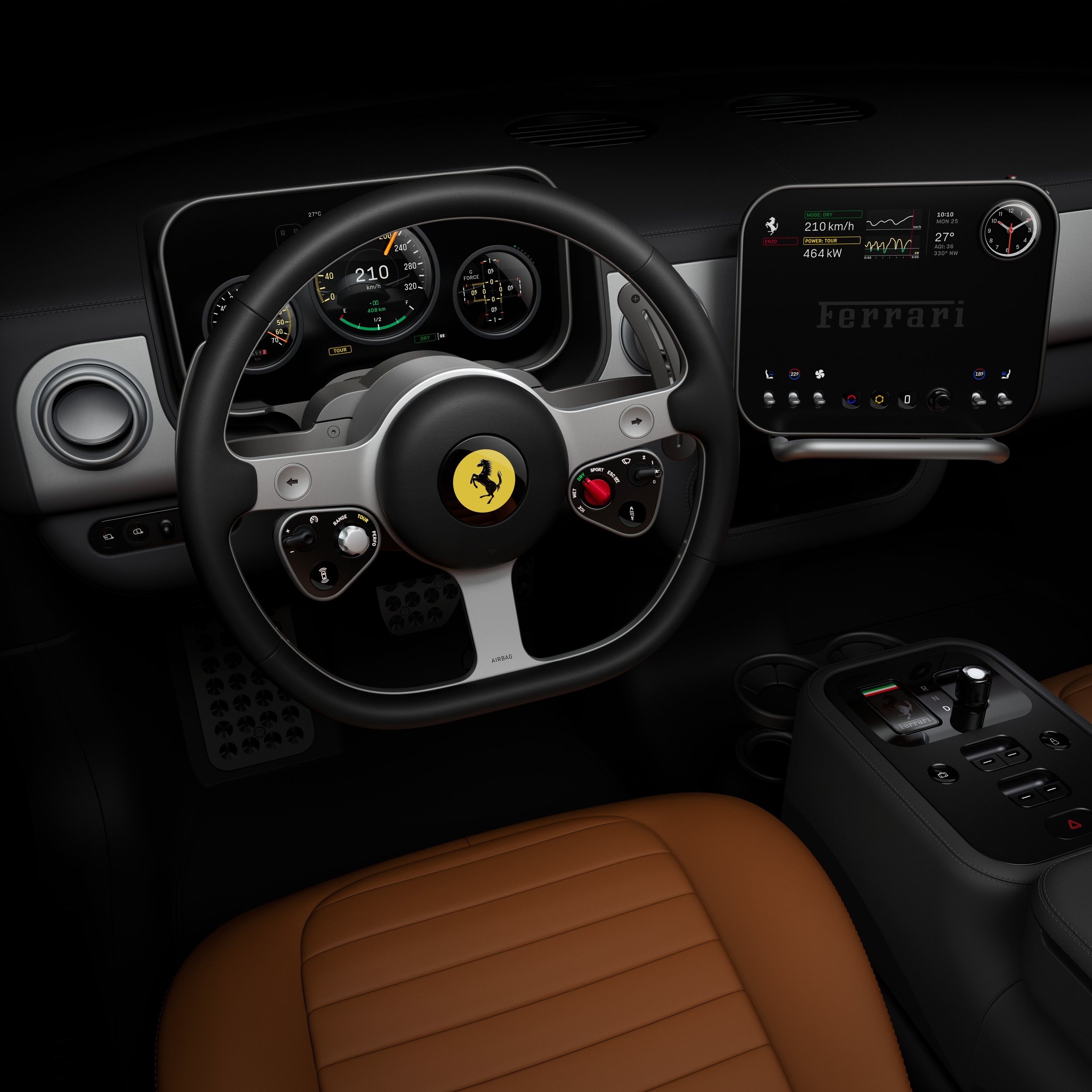 Ferrari Luce interior examined in further detail in new video