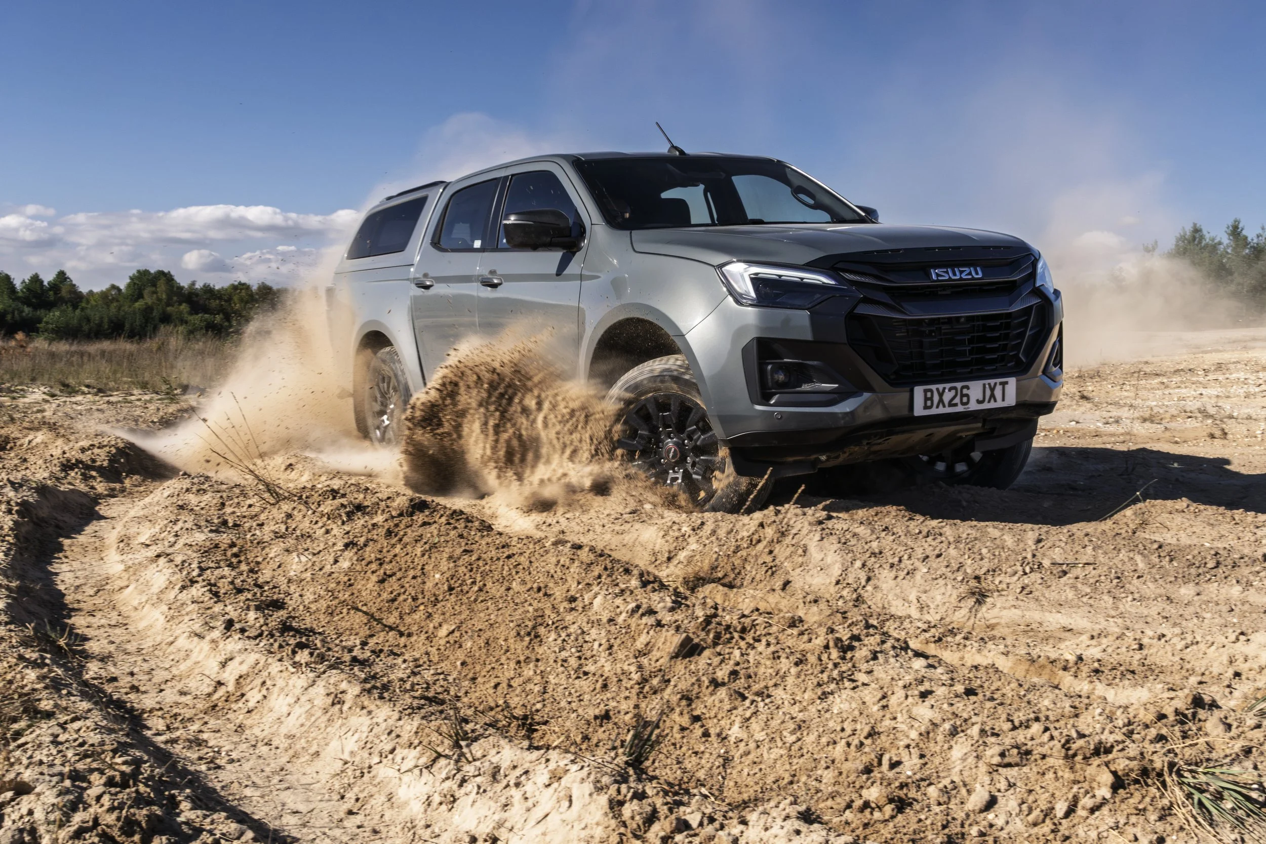 Isuzu D-Max on sand