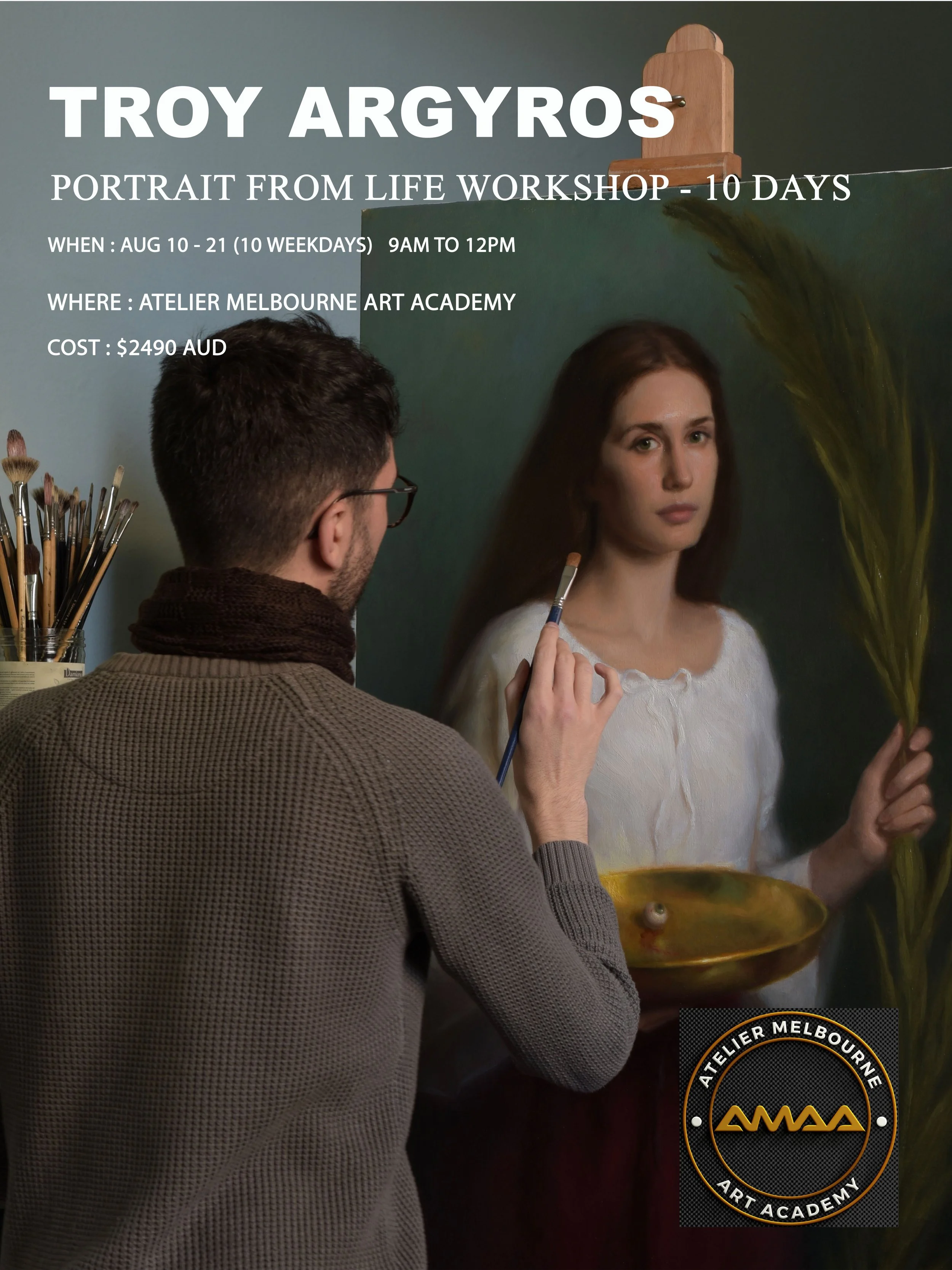 August 2026,    Troy Argyros portrait workshop